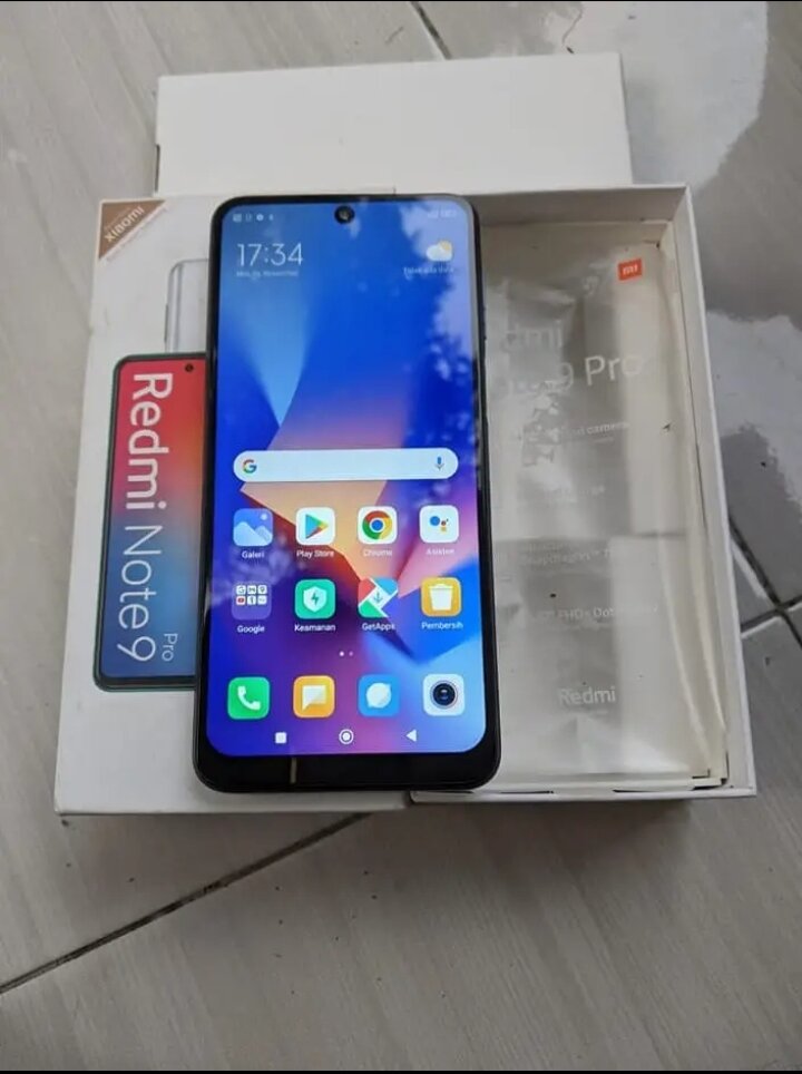 Redmi Note 9 Pro 8/128 (SECOND BERGARANSI) Harga 1,550,000 rupiah*Gratis Ongkir