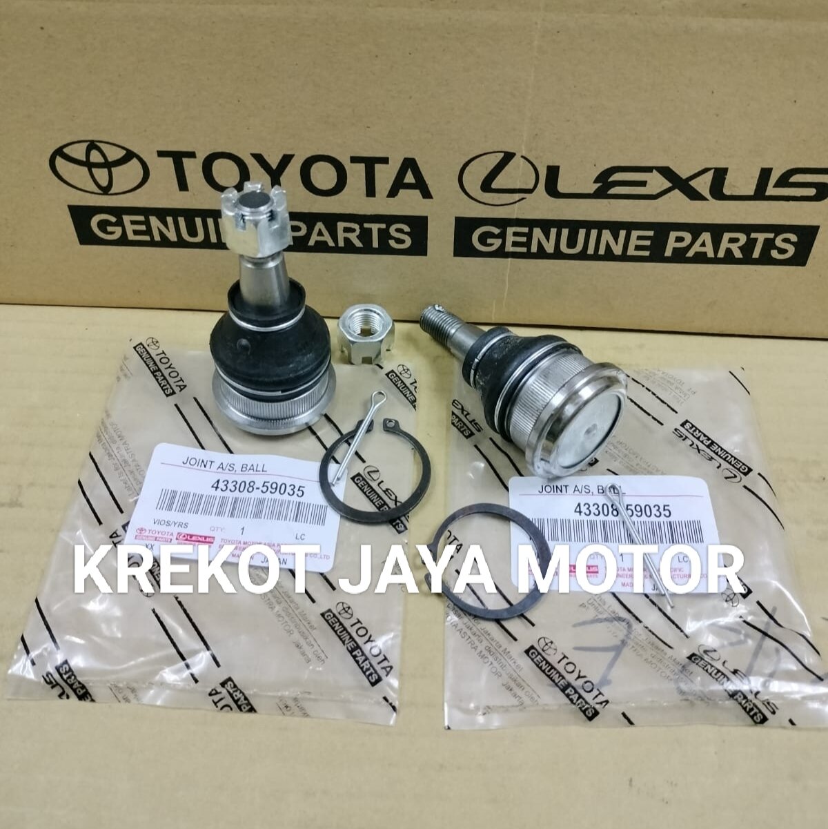 BALL JOINT TOYOTA NEW VIOS, YARIS LIMO BARU BERGARANSI TOYOTA Harga 75,000 rupiah*Gratis Ongkir