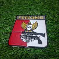 Stiker Perbakin Timbul Embos Ukuran Kecil  7cm Waterproof AlFatih Army