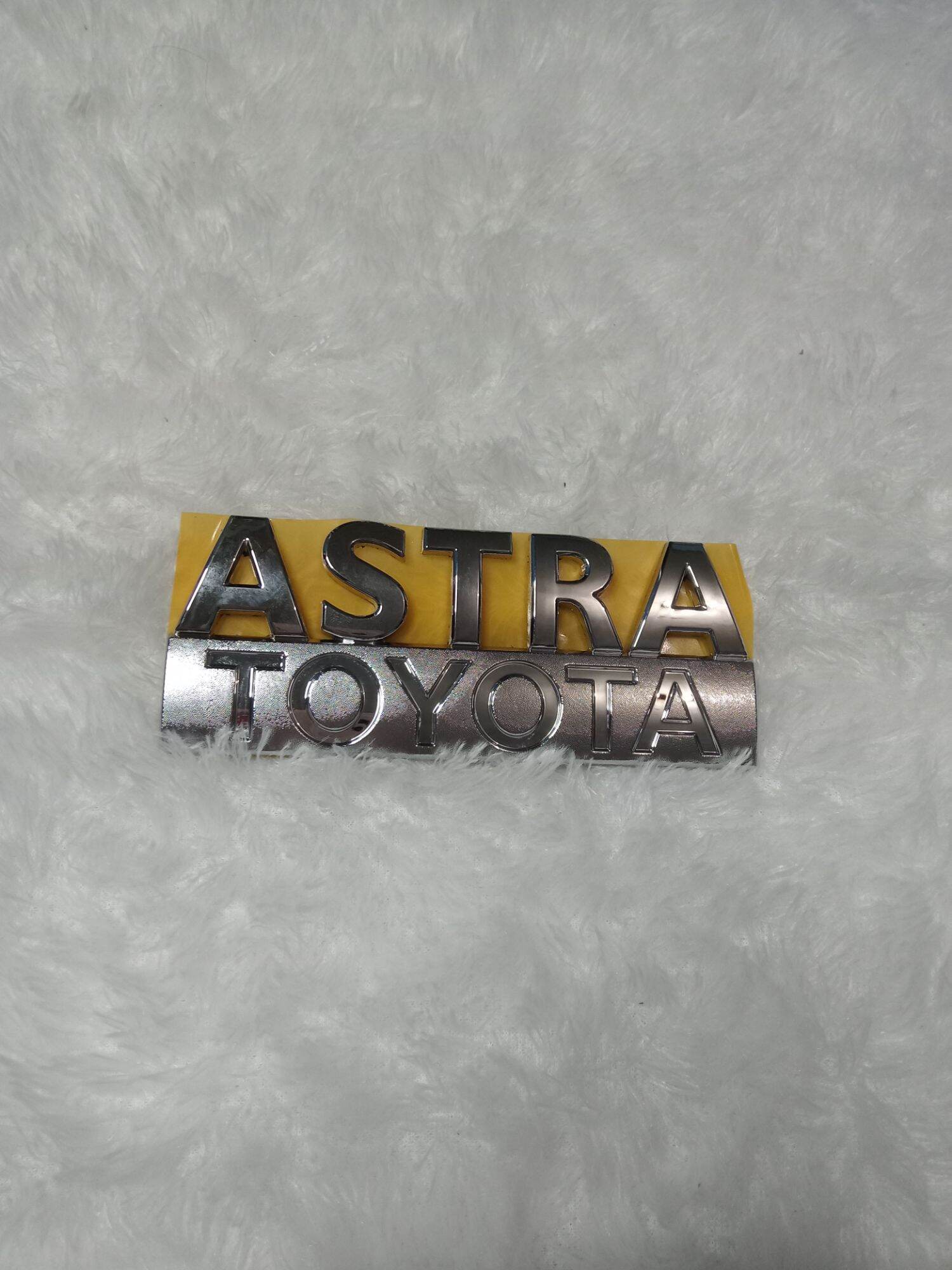 Emblem tulisan astra toyota original Harga  69,500 Ringgit*Penghantaran Percuma