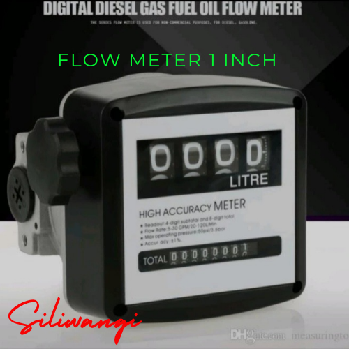 Flow Meter Solar 1 Inch Pengukur Mekanik 4 Roda Digital Flow Meter ...