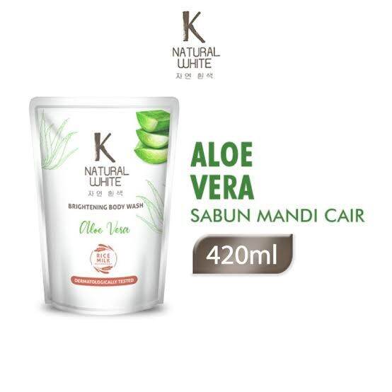 K Natural White Brightening Body Wash Catton Flower 500mL