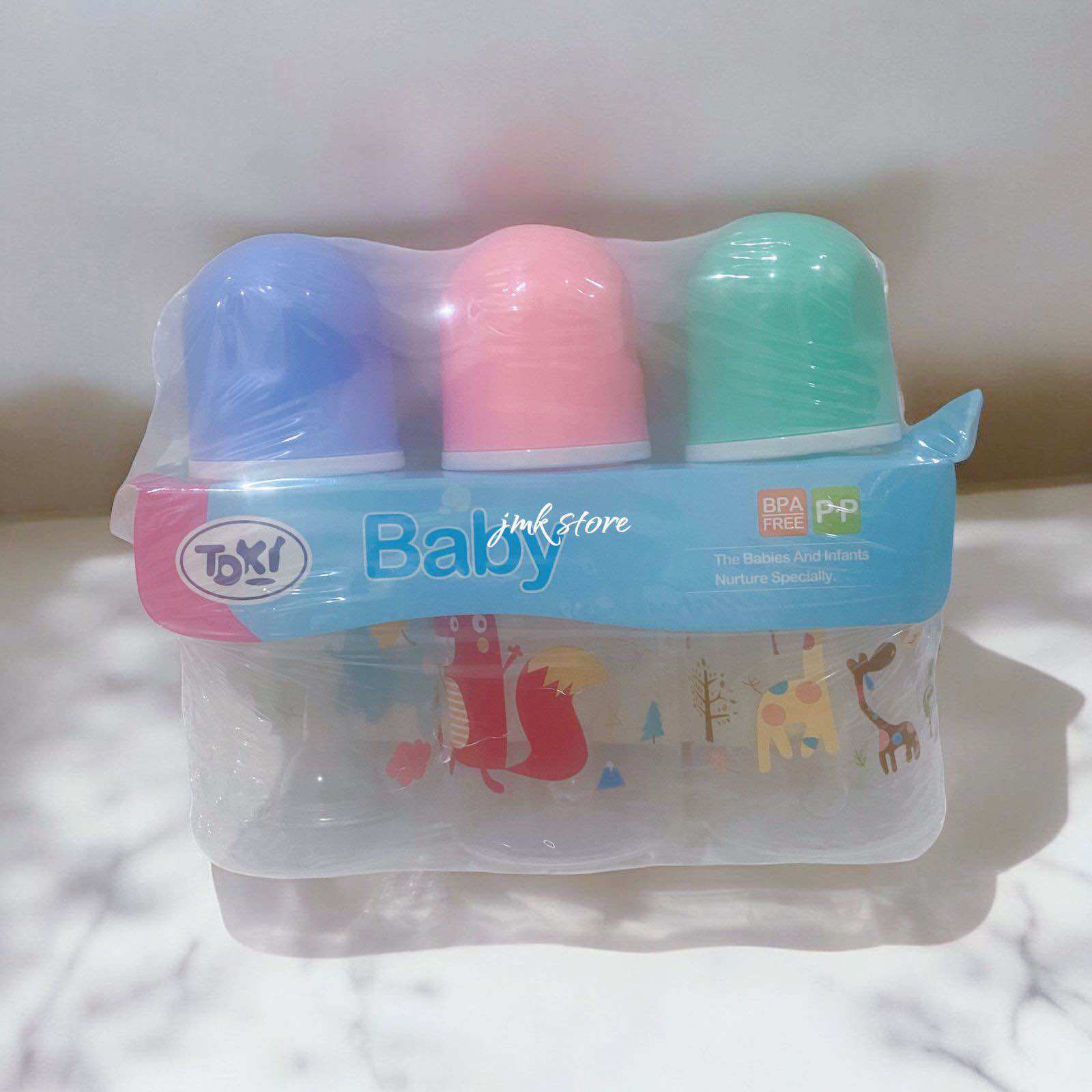 Paket isi 3 botol applebear 250ml dan 125ml botol susu bayi unik dan lucu botol bisa direbus tapi dot tidak bisa