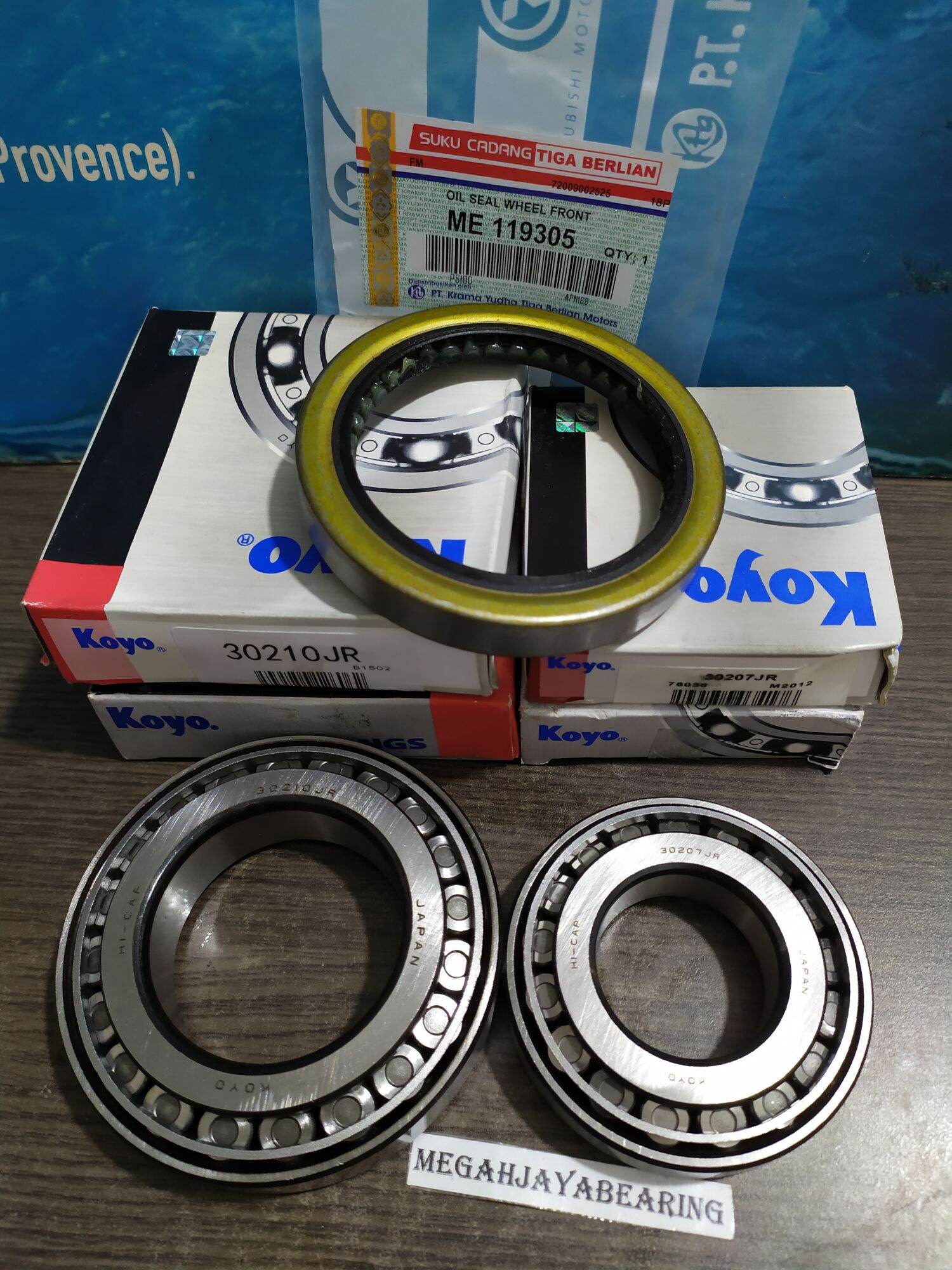 BEARING SET + SEAL RODA DEPAN LUAR DALAM PS100 30210JR 30207JR | Lazada ...