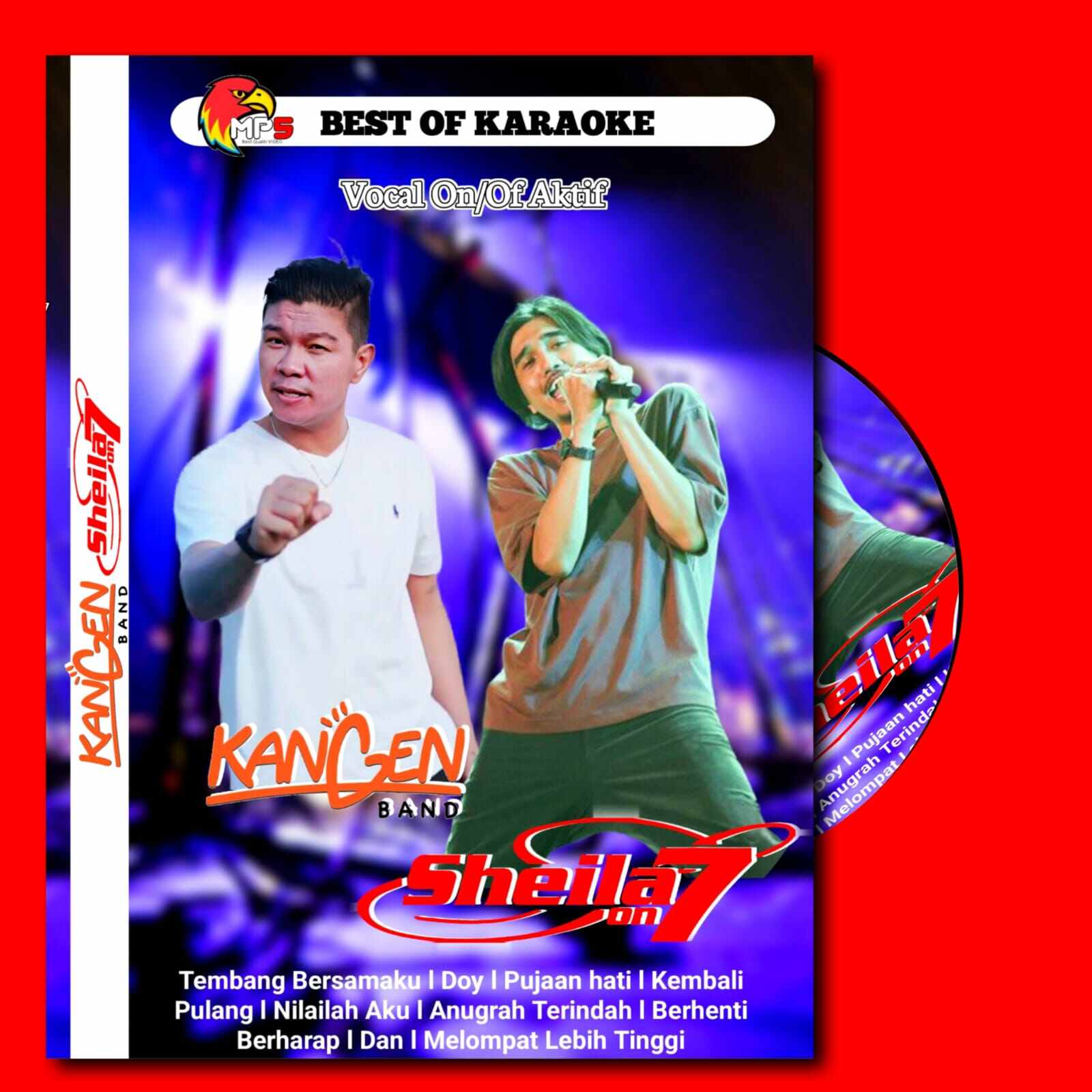 KASET DVD MP5 LAGU KARAOKE KANGEN BAND DAN SHEILA