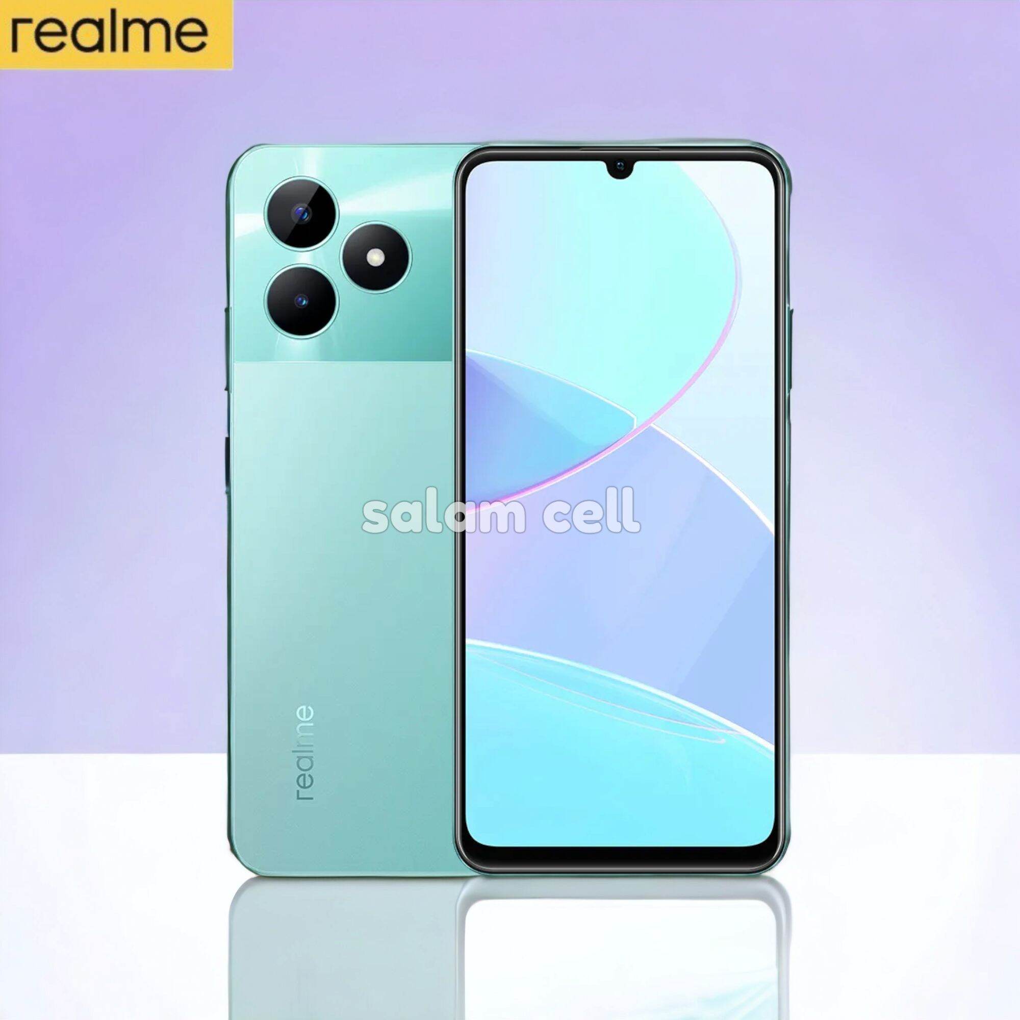 Realme C51 NFC Ram 4+4/128GB kamera 50MP Baterai 5.000mAh 33W Original ...