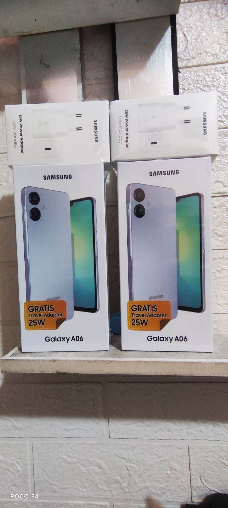 Samsung Galaxy A06 6/128 4/6 Garansi Resmi free adaptor Giá 1,278,000 Đồng*Miễn phí vận chuyển