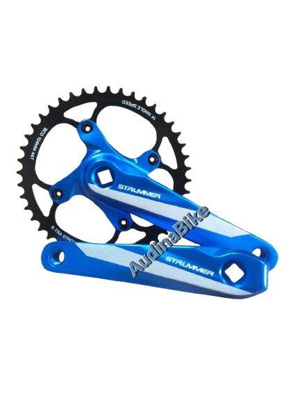 Crank Single Chainwheel Strummer CW-7 BCD-104 170MM 44T Black