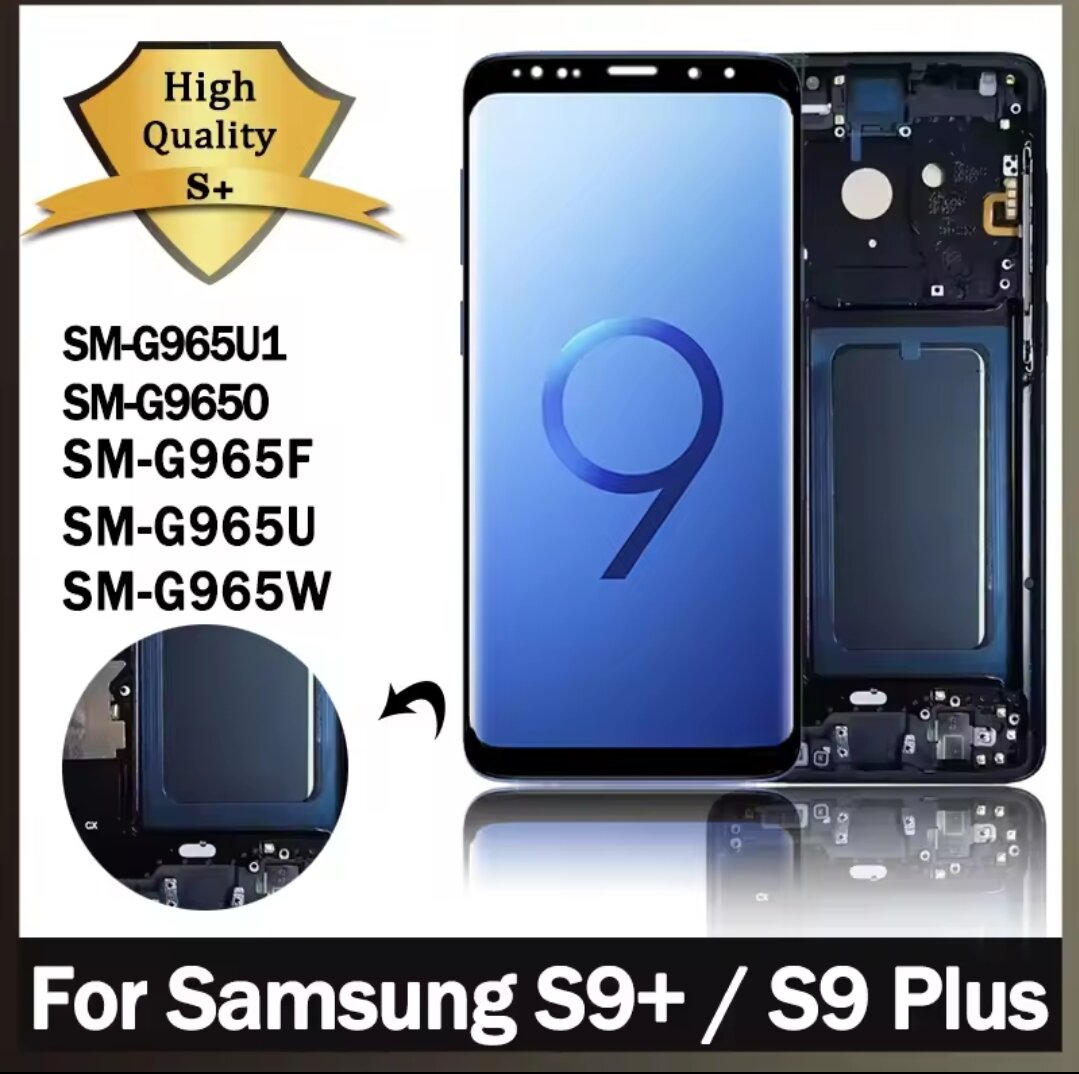 Lcd Touchscreen Fullset Samsung Galaxy S9+ S9 Plus Kaca