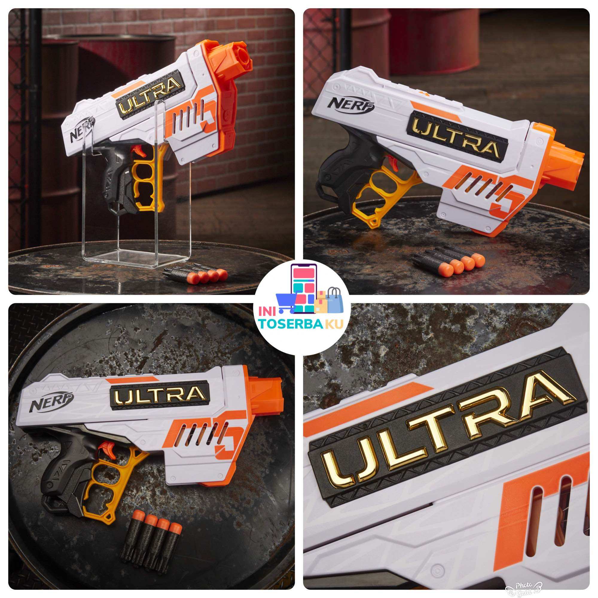 NERF ULTRA FIVE BLASTER ORIGINAL HASBRO MAINAN ANAK SENJATA NERF