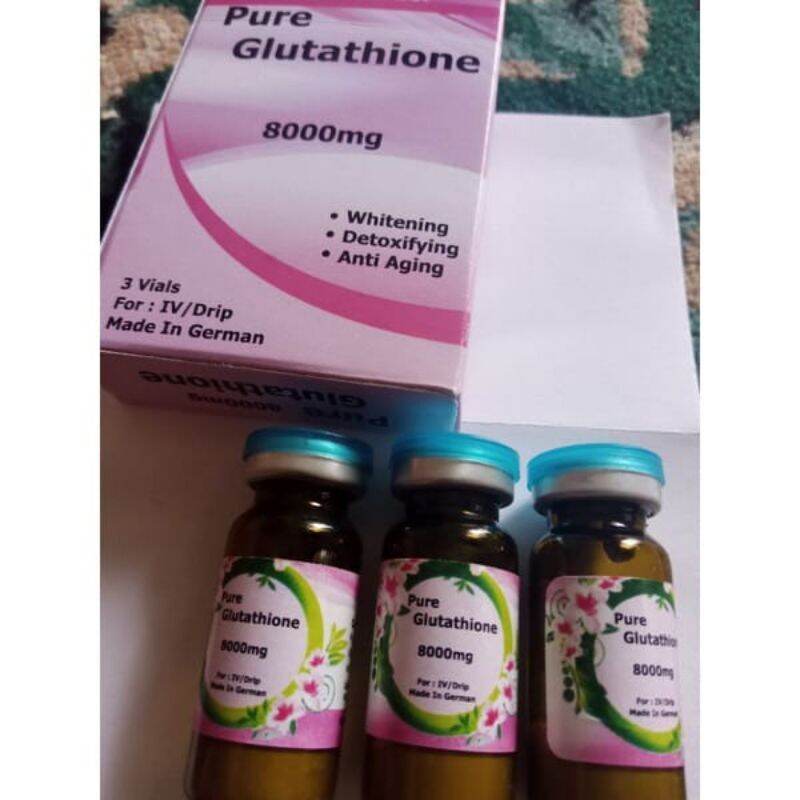 pure glutathione 8000mg pure glutathione pink tutup biru 8000mg original