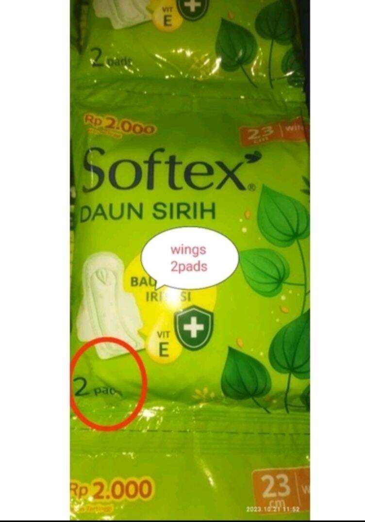 Softex pembalut wanita renceng daun sirih isi 10 sachet | Lazada Indonesia