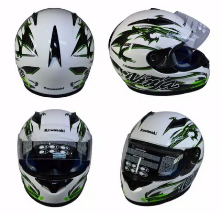 Helm full sales face kawasaki