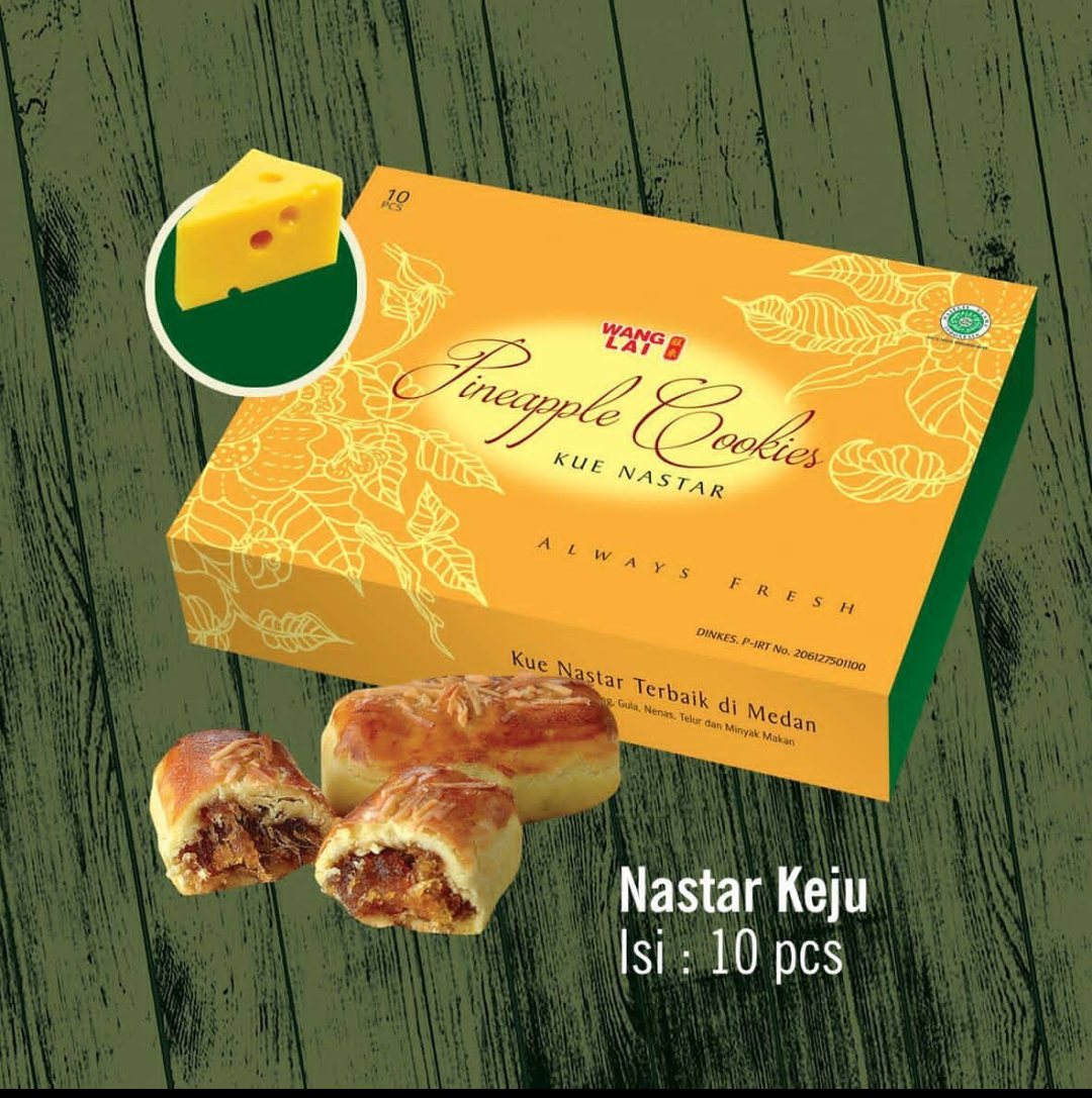 WANG LAI Nastar Keju Pineapple Nenas Halal wanglai kue Oleh Oleh Medan