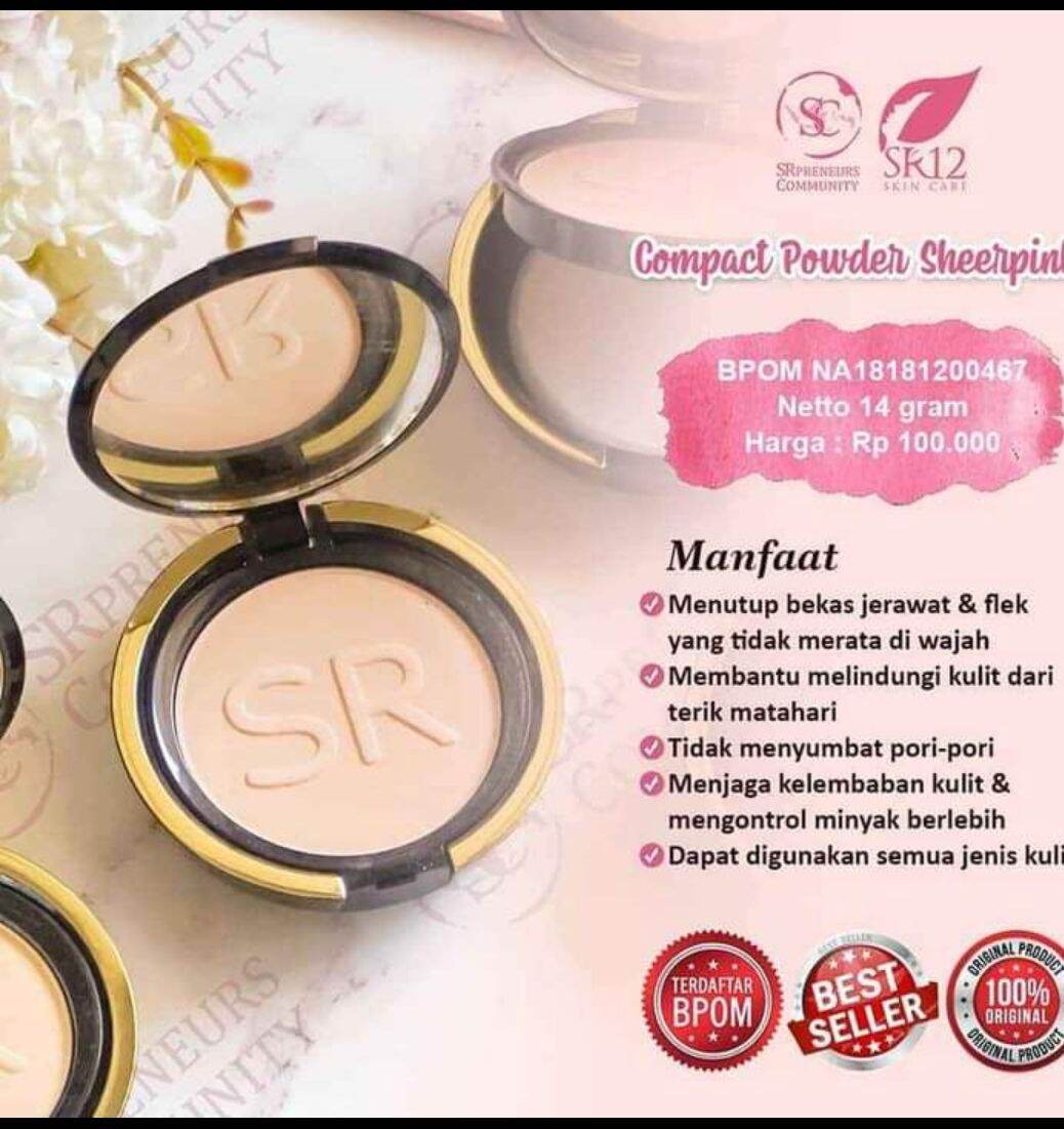 Bedak Padat Exclusive Compact Powder SR12 Skincare BPOM | Lazada Indonesia