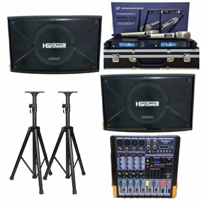 paket karaoke Sound System Rumahan speaker 10 inc Hardwell + Power