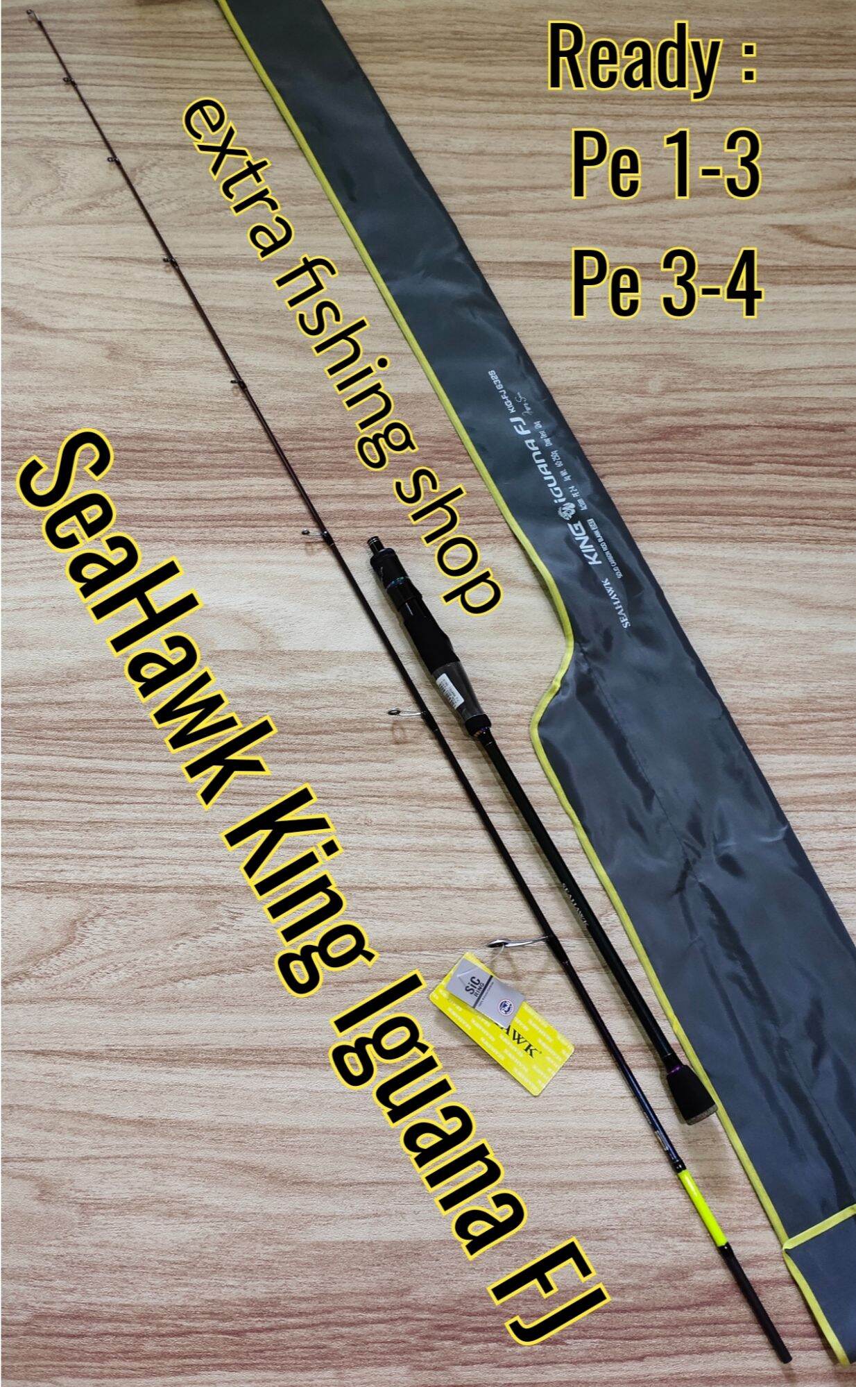 JORAN TEAMSEAHAWK KINGDOM dan SEAHAWK IGUANA KING SPINNING ROD