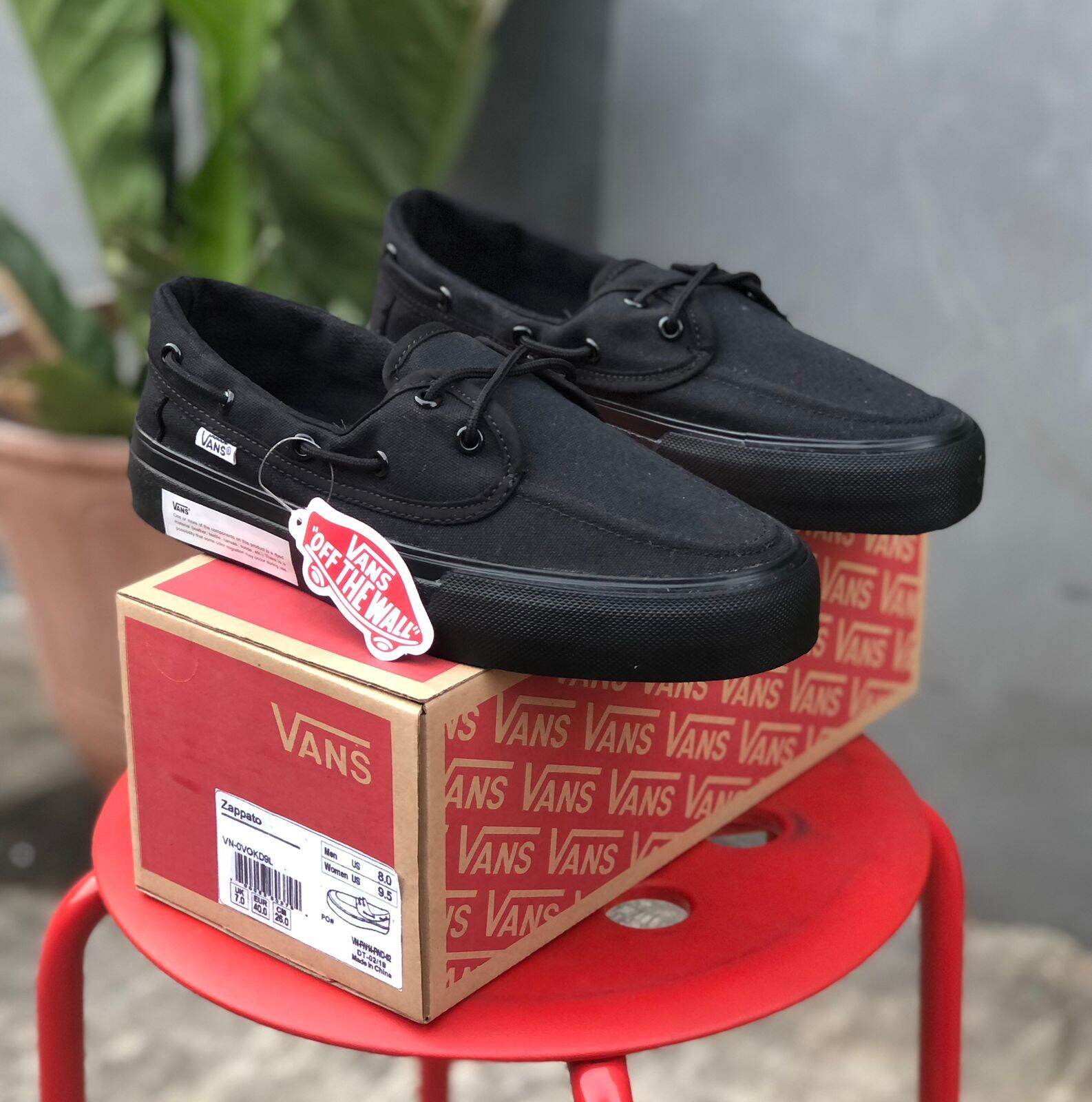 sepatu vans zapato full black