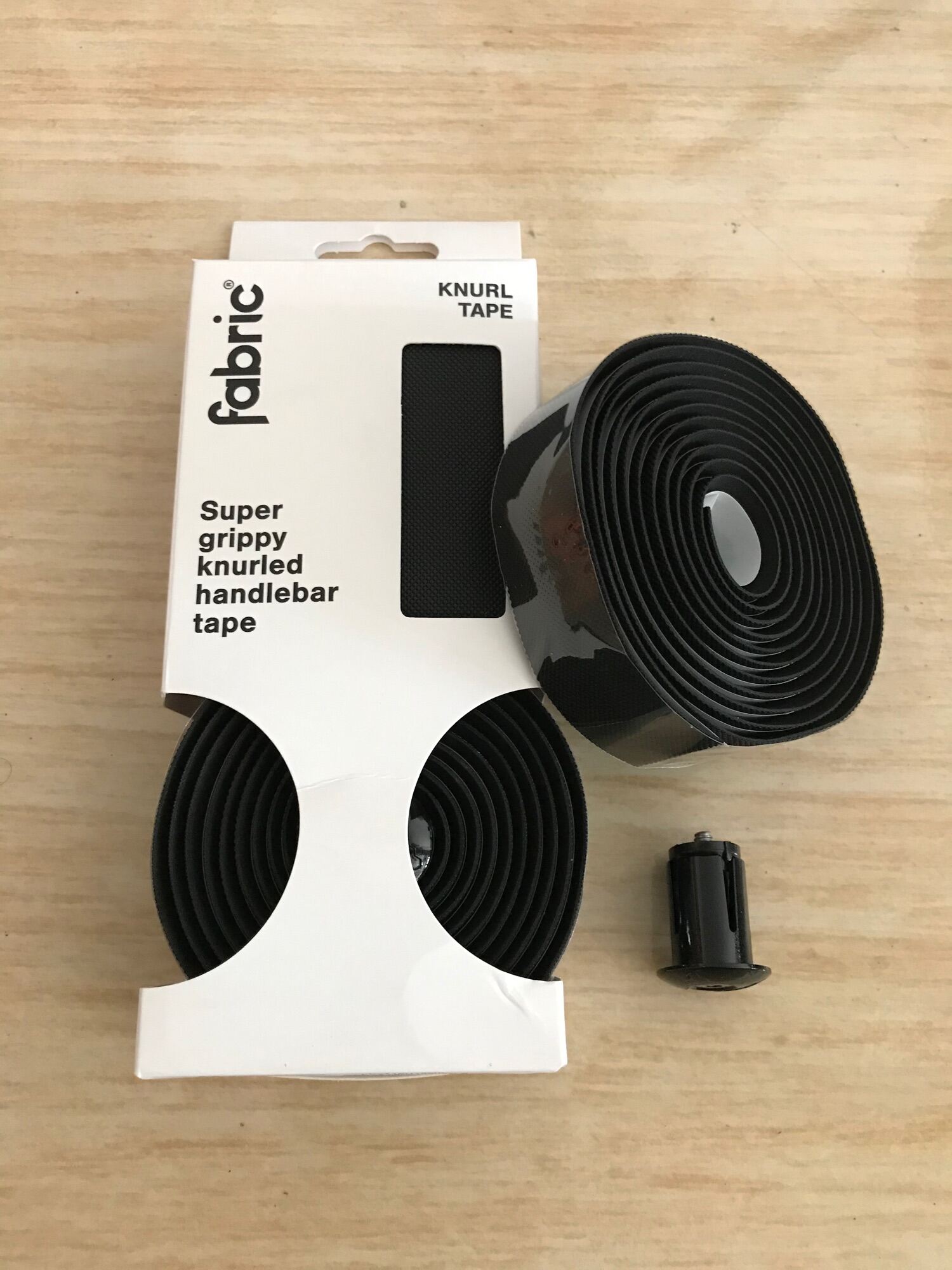 Bar Tape Bartape Handlebar Tape Fabric Knurl Black Lazada Indonesia