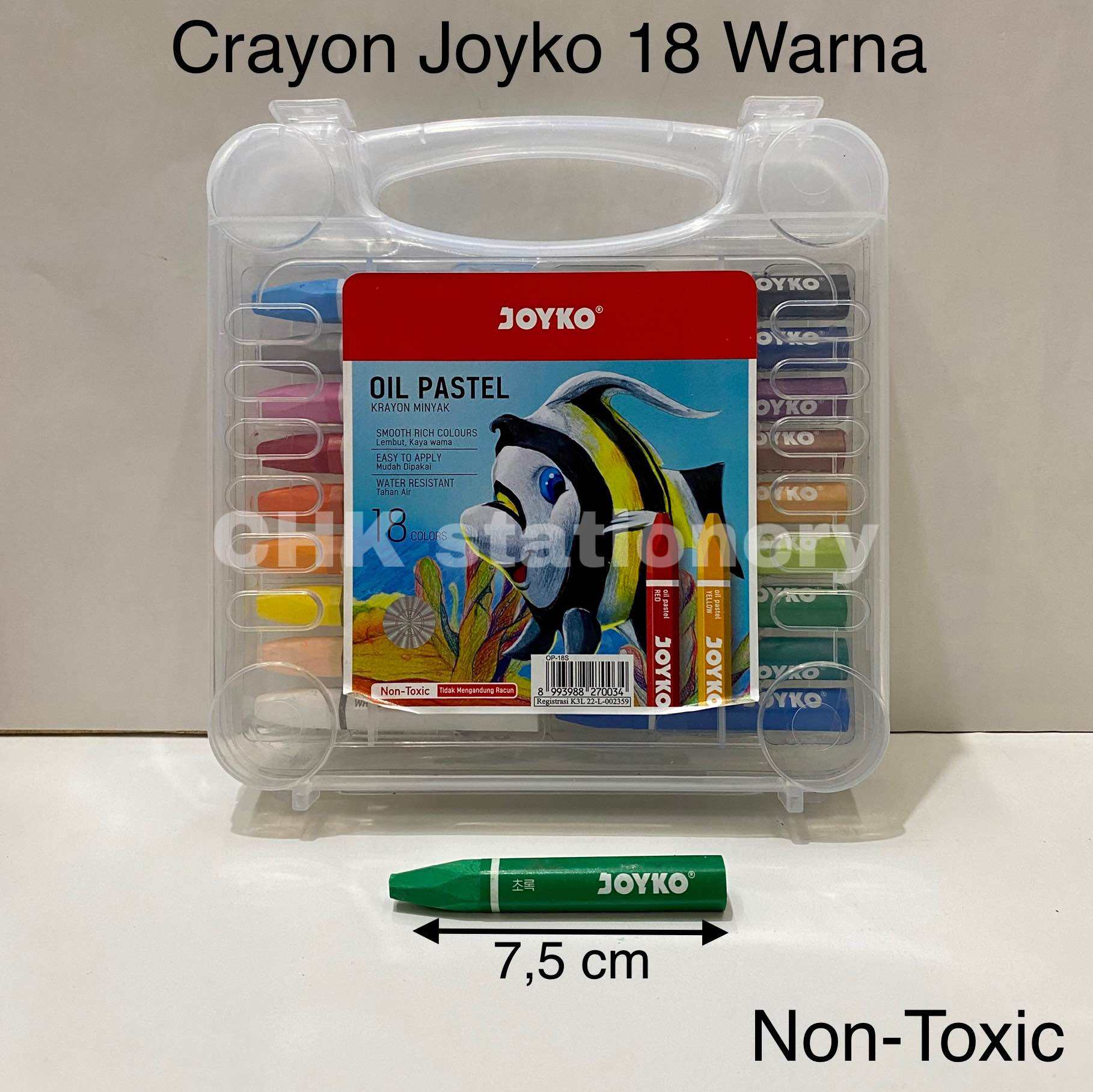 Crayon Joyko 18 Warna (Sesuai Foto Profil) / Oil Pastel Joyko Lazada