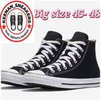 Sepatu ukuran 50 49 48 47 46 45 Converse big size black high jumbo murah di lazada + box