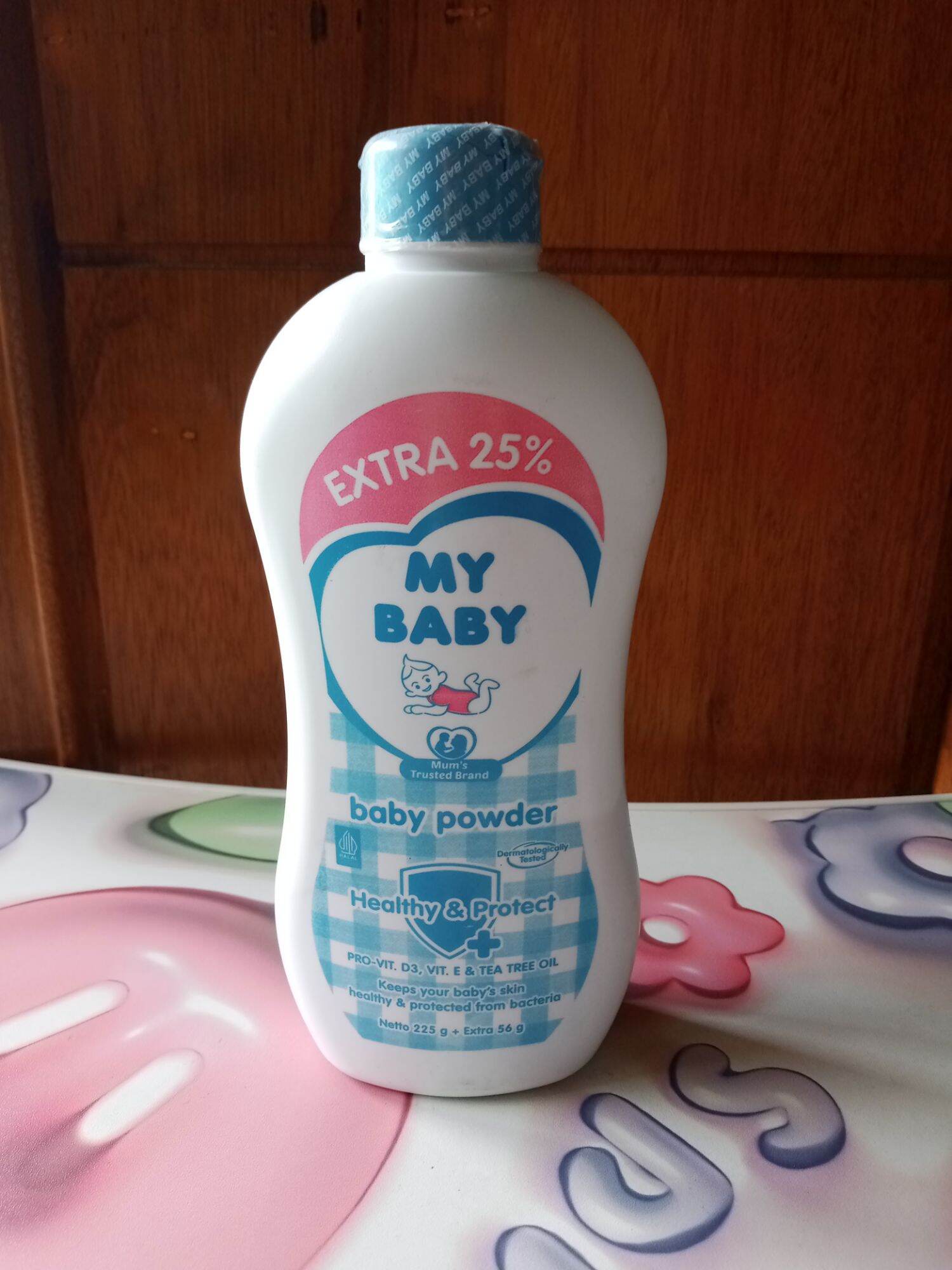 My baby bedak bayi Healthy & Protect kemasan besar 225gr+56gr