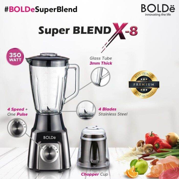 BOLDE Super Blender 1.5 Liter GLASS X8 Lazada Indonesia