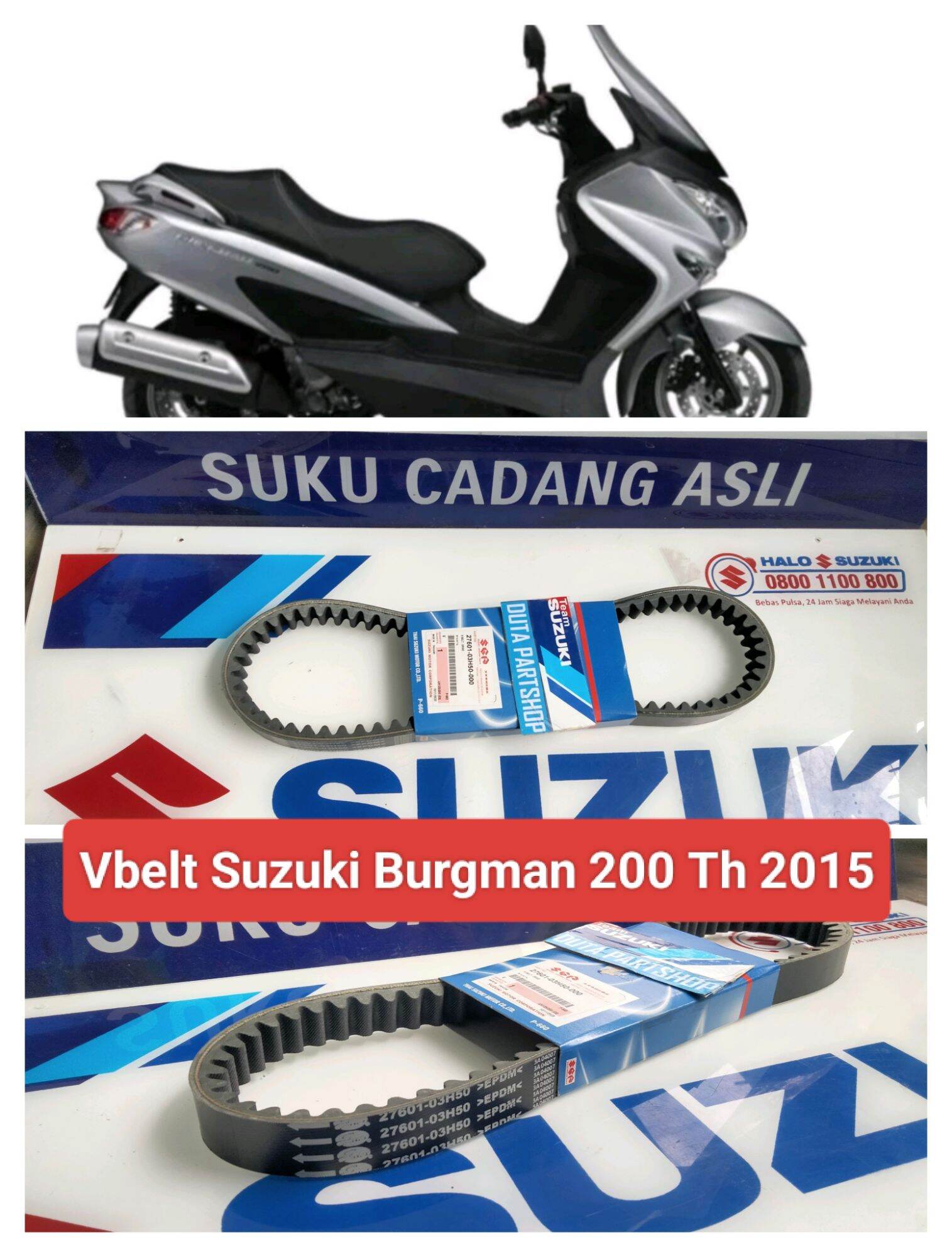 vanbelt vbelt Suzuki Burgman 200 UH200 original Suzuki Genuine