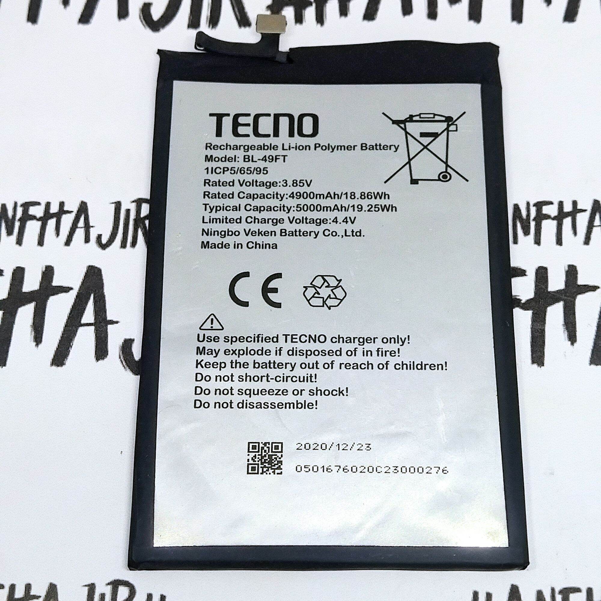 BATRE BATREI TECNO SPARK GO KE5 BL-49FT BATRAI BATERAI TECNO