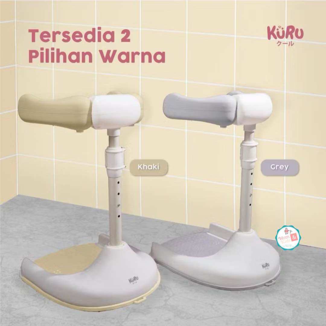 KURU Baby Shower Stand | Kursi Rak Dudukan Mandi Berdiri Bayi Anti Slip Adjustable 44-54cm Lipat & Aman
