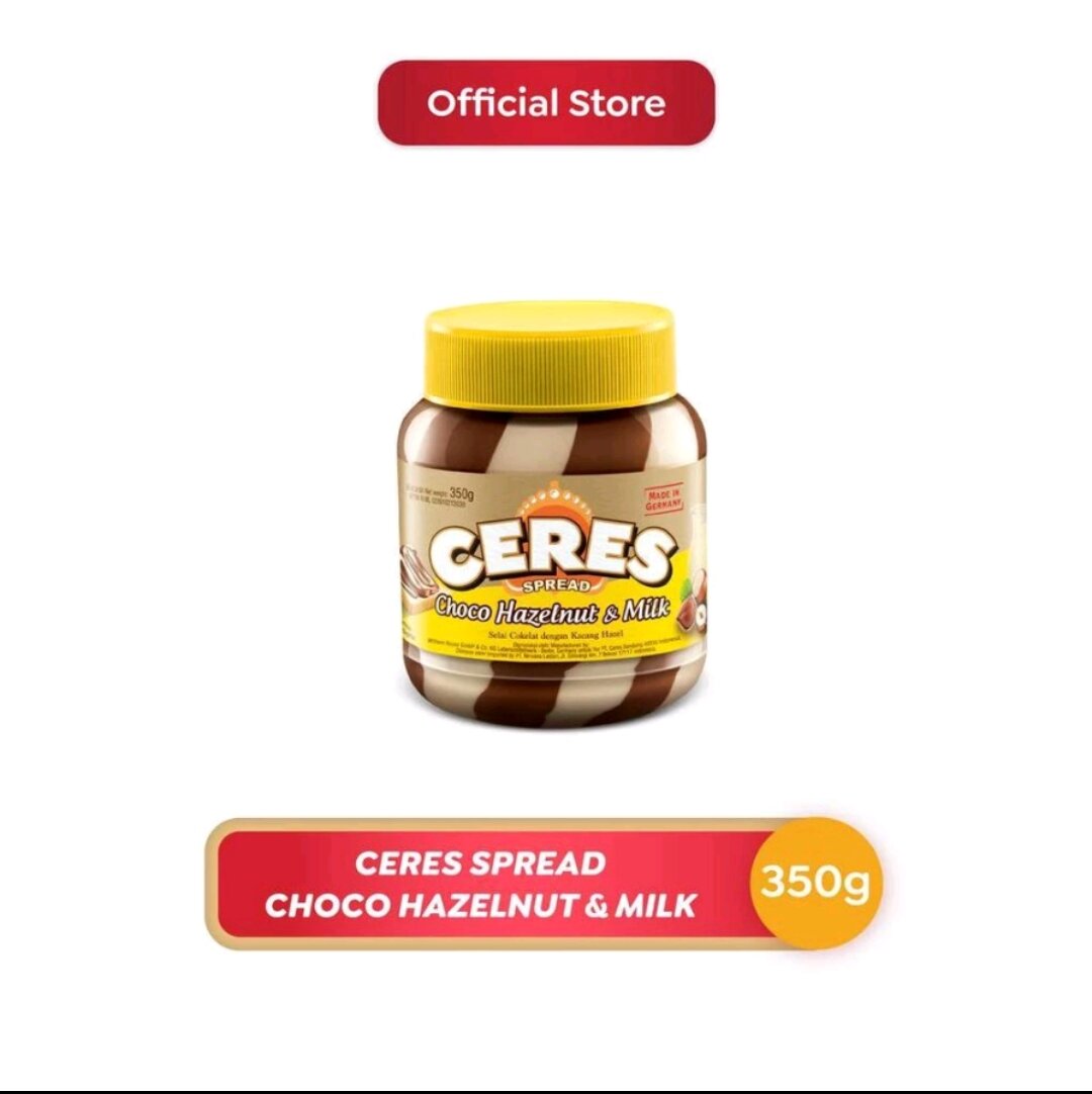 SELAI COKLAT CERES SPREAD CHOCO HAZELNUT & MILK 350GR | Lazada Indonesia