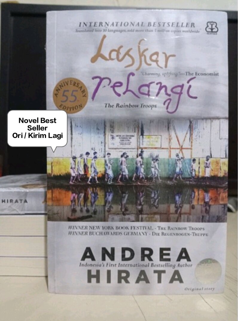 Buku Novel Ori ; Laskar Pelangi The Rainbow Troops Penulis Andrea