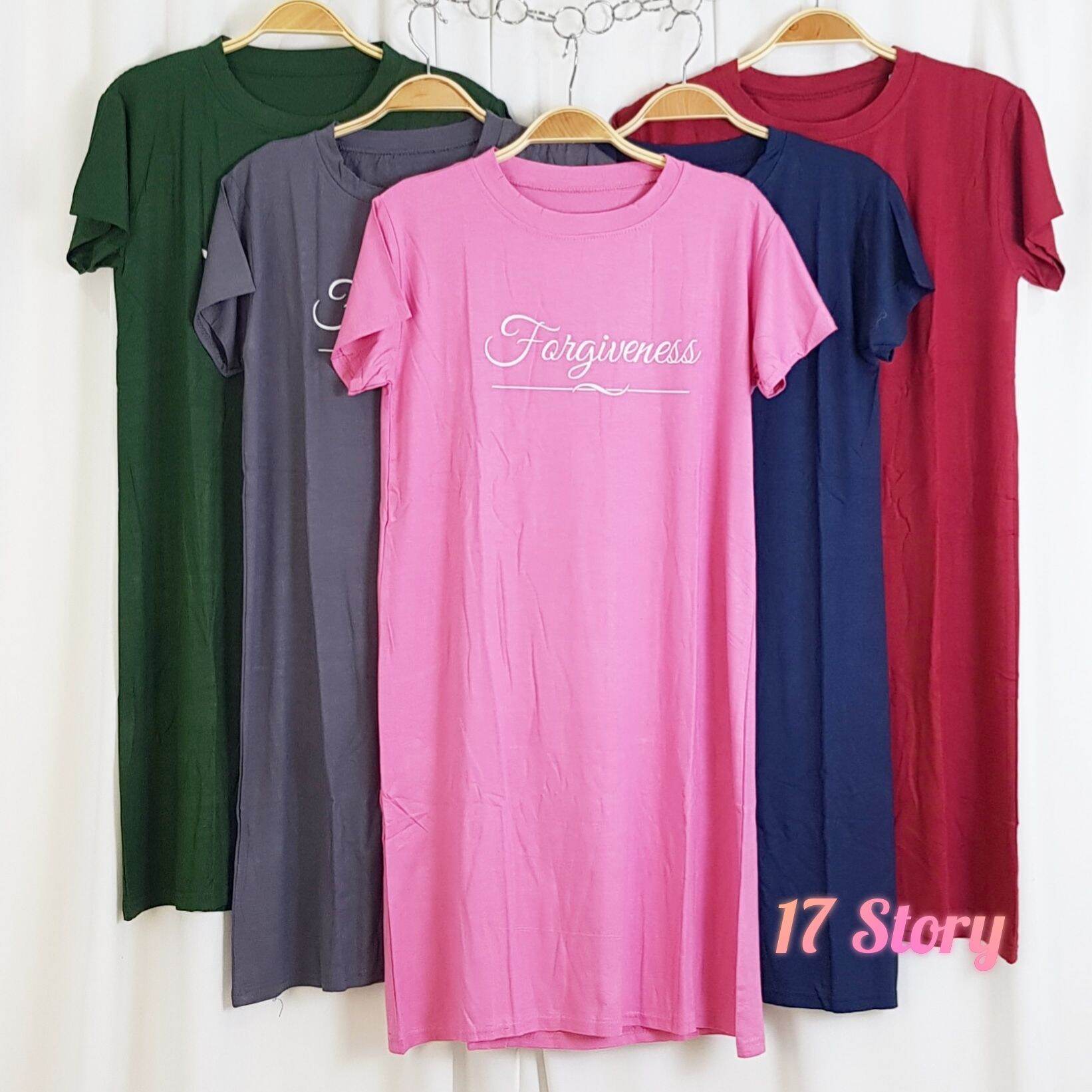 DRESS KAOS WANITA BENTUK A BAHAN RAYON PANJANG SELUTUT SIZE JUMBO