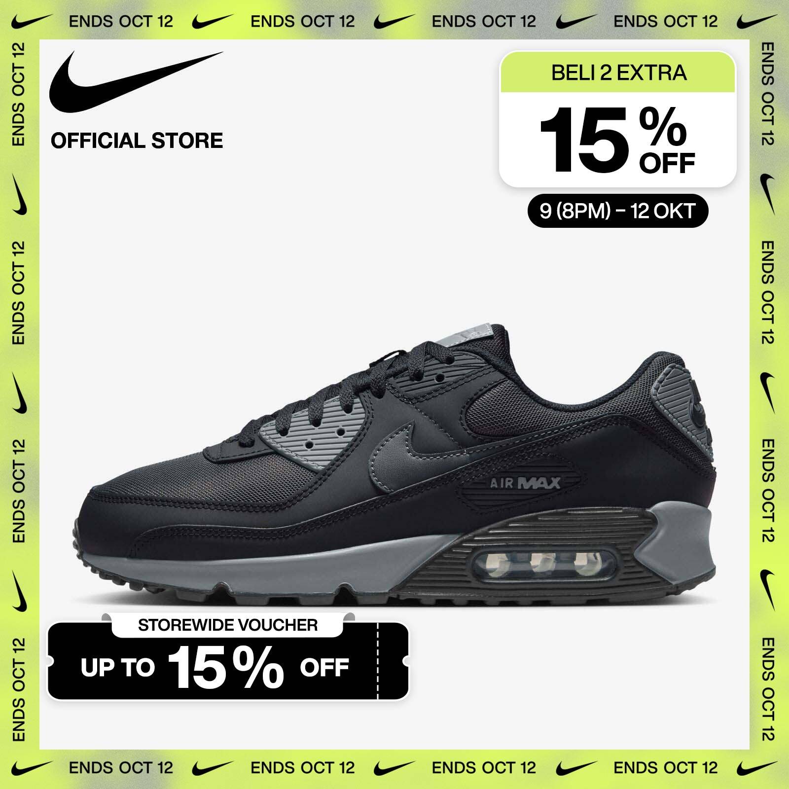 Nike Shoes Air Max 90 Black Nike Sepatu Pria Air Max 90 Black