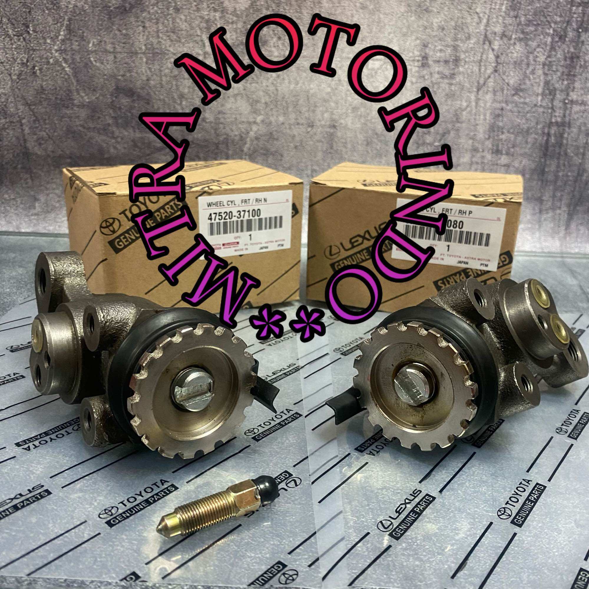 Wheel Cylinder Assy/Bak Rem Depan Kanan 1Set/2Pcs Hino/Dutro HT125/HT130 47510-37080/47520-37100 Harga 440,000 rupiah*Gratis Ongkir