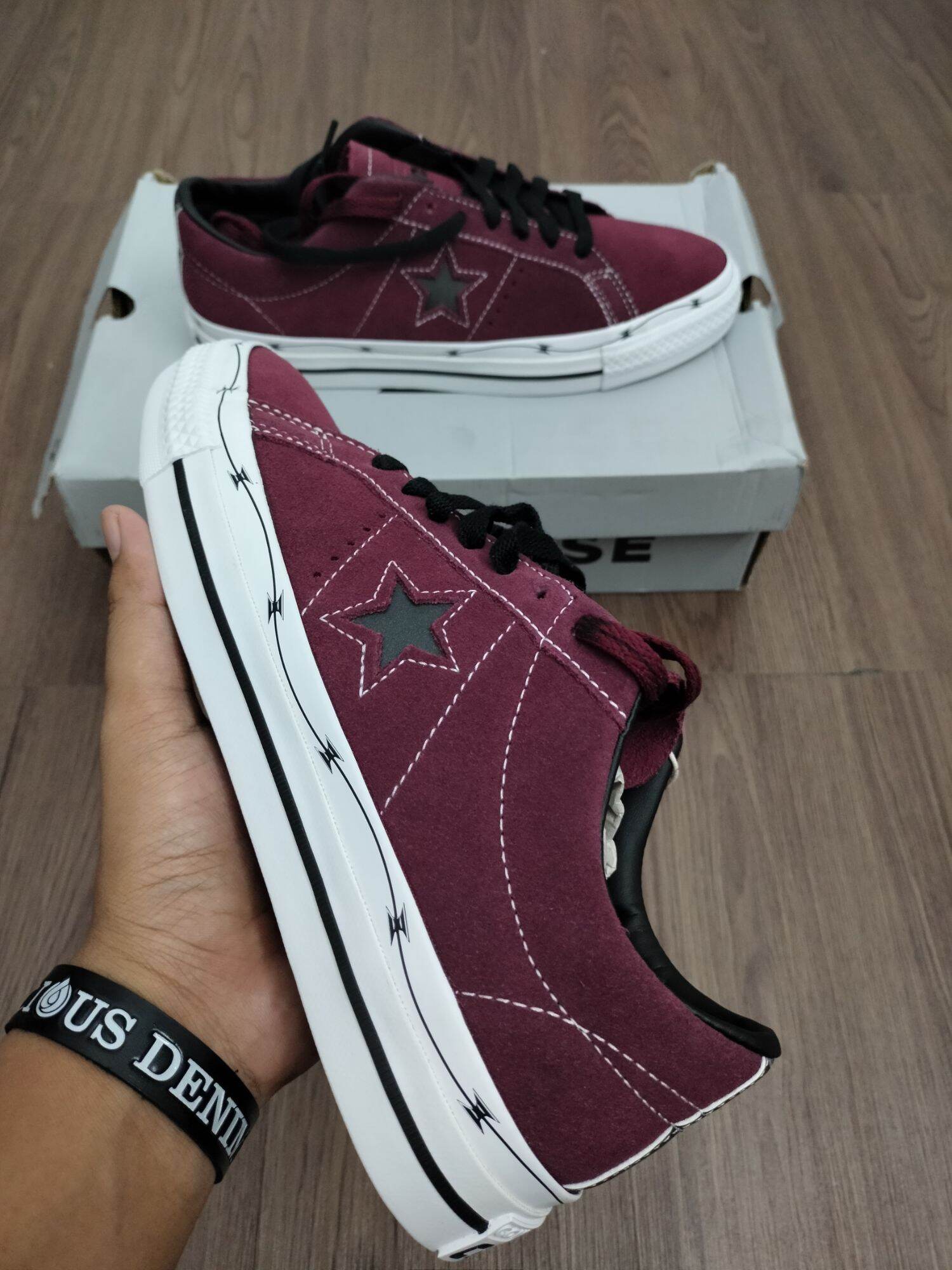 Converse one shop star maroon