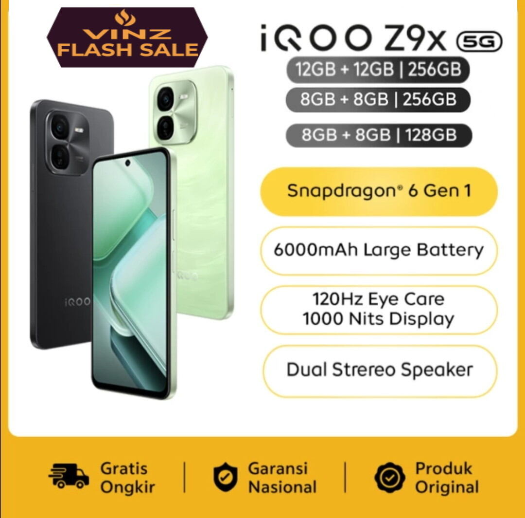 Iqoo Z9X 12/256 GARANSI RESMI SEGEL BARU Harga  3,197,000 Ringgit*Penghantaran Percuma