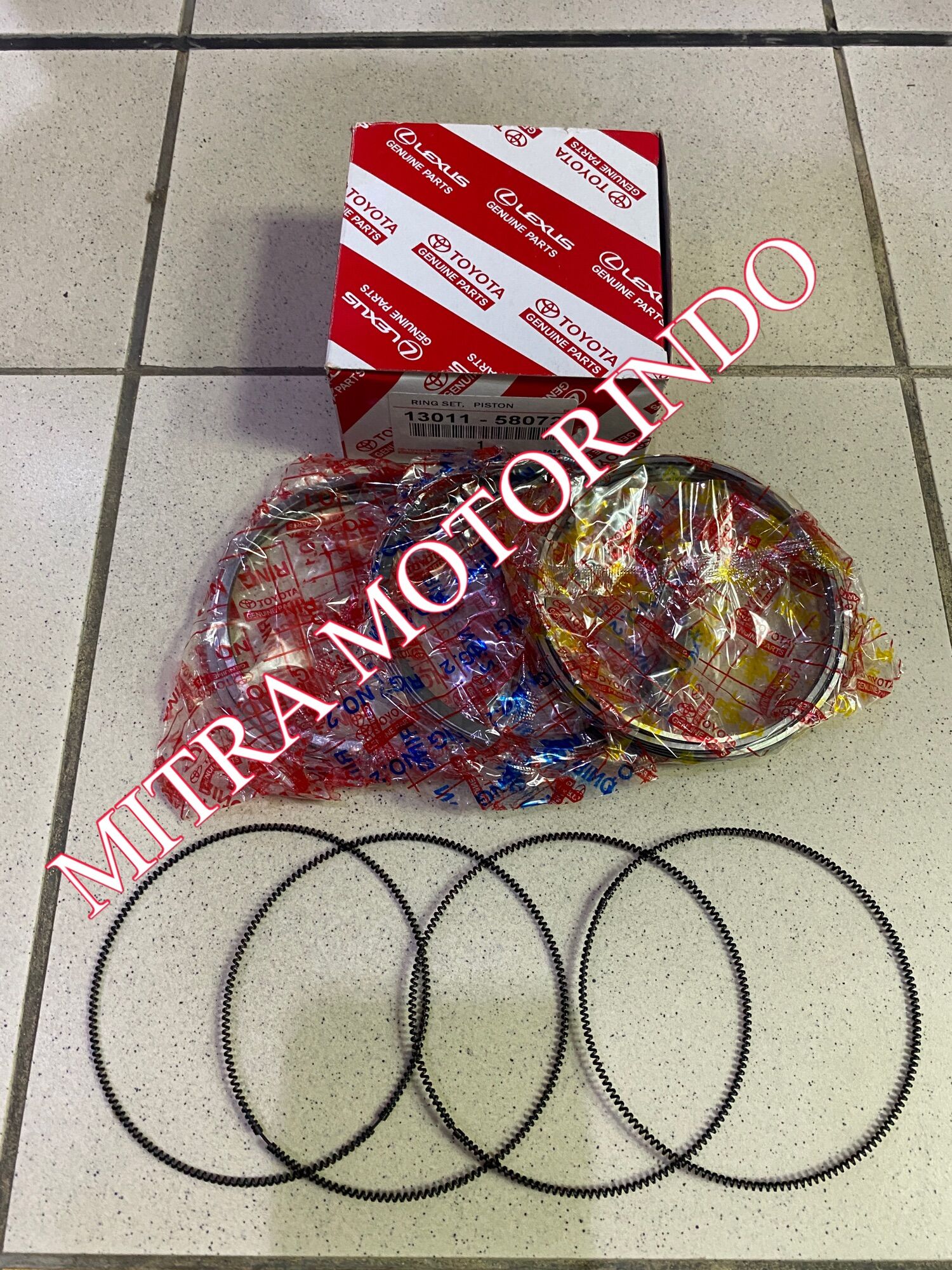 Ring piston-ring seher toyota 14B 13011-58072 Harga 549,000 rupiah*Gratis Ongkir
