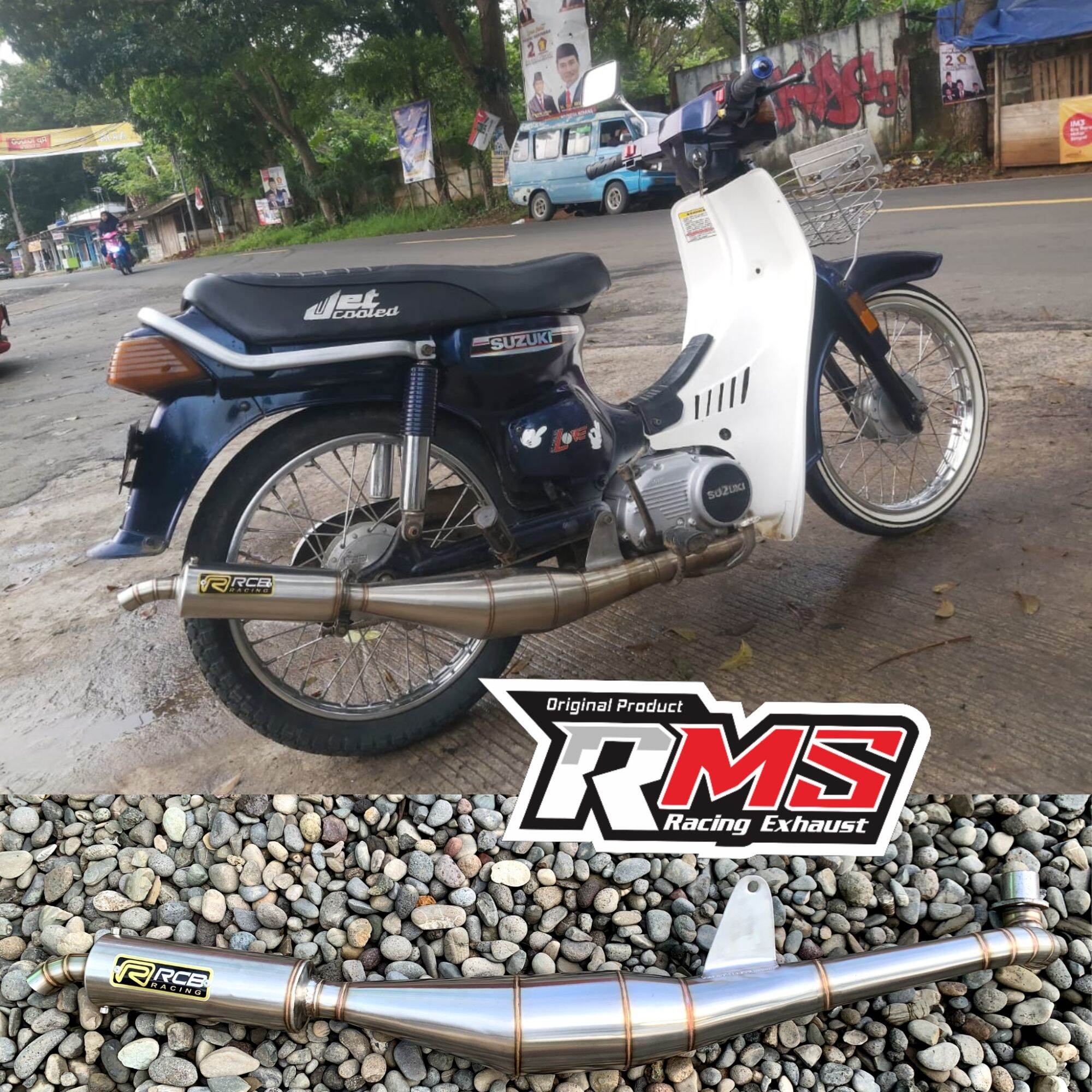 Knalpot Suzuki Bravo Rc 100 Standar Racing 2 Tak Lazada Indonesia