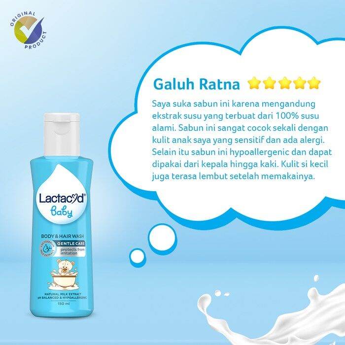 Lactacyd Baby 60 ml Gentle Care Extra Milky Sabun Mandi Untuk
