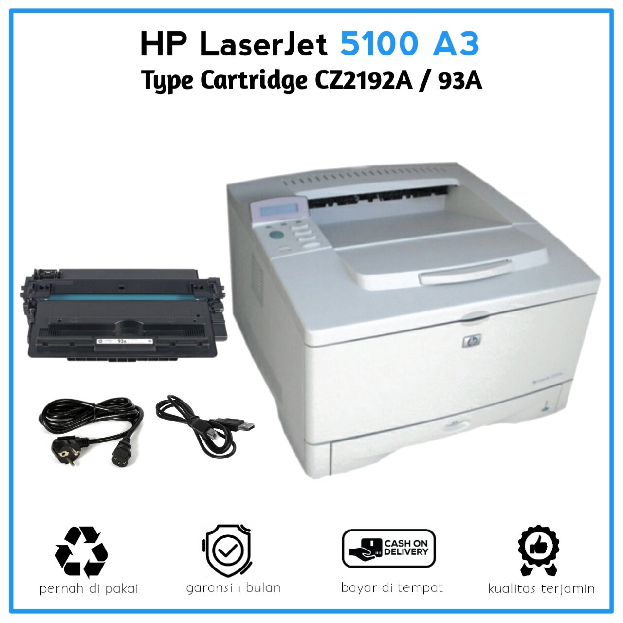 Printer HP LaserJet 5100 printer A3 Monochrome Lazada Indonesia