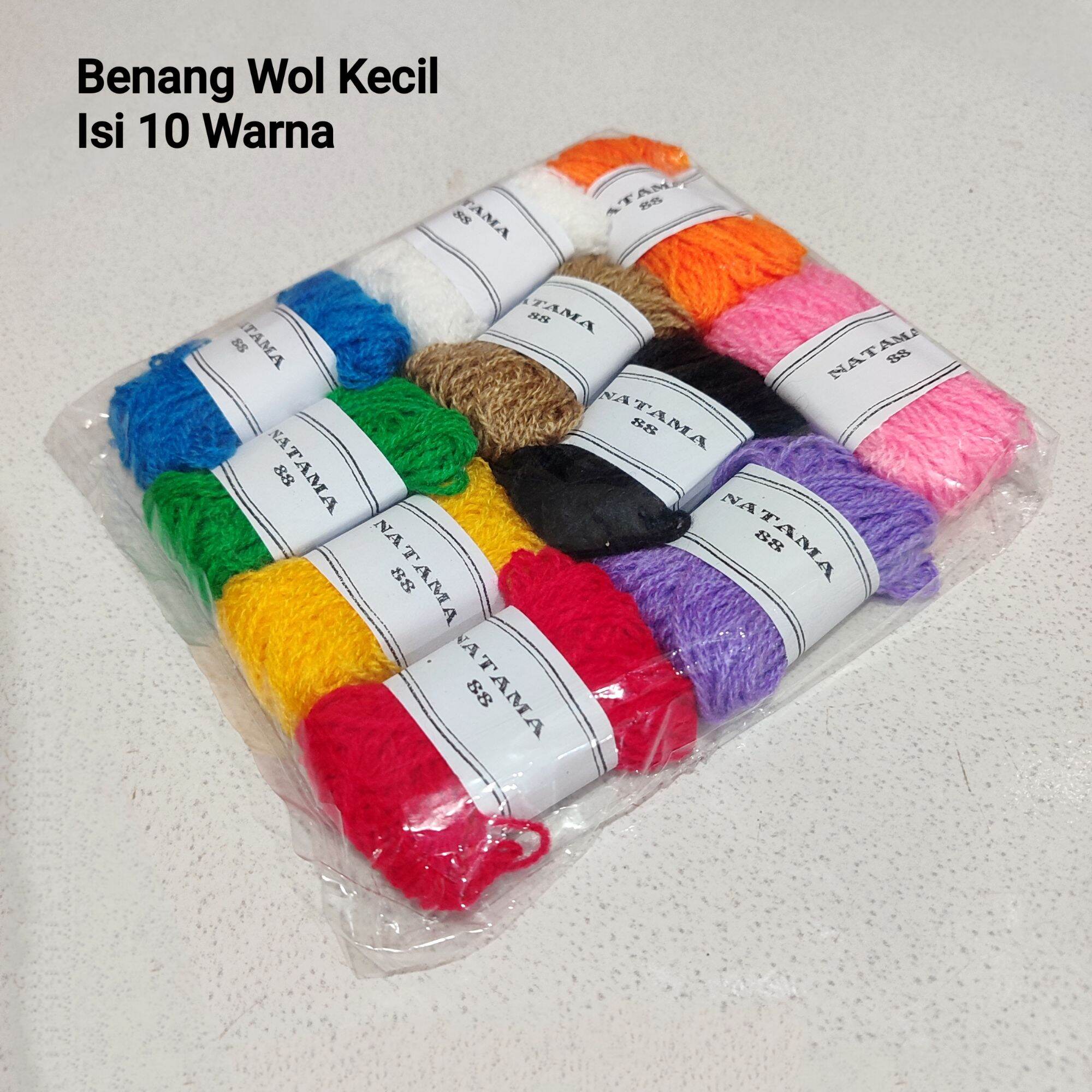 Benang Wol Kecil Isi 10 Warna