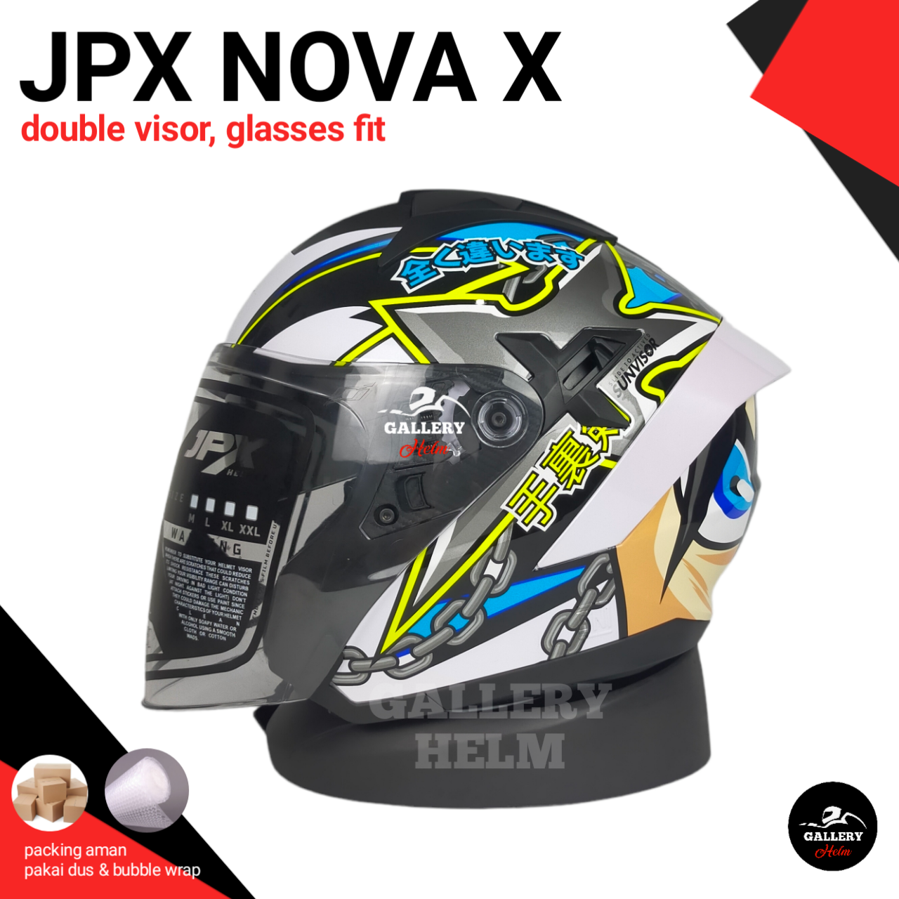 HELM JPX NOVA X N6 SHURIKEN HELM JPX HALF FACE Lazada Indonesia