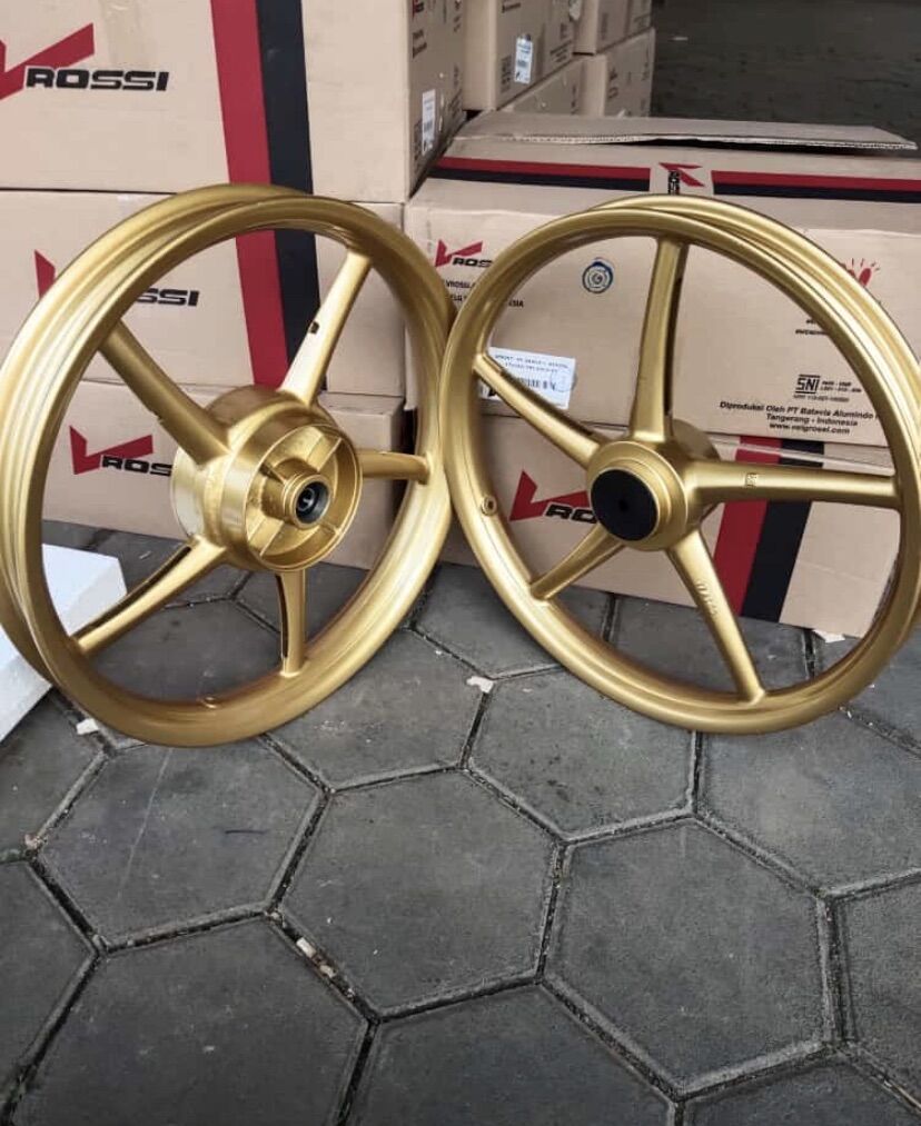 Velg V rossi sanca jupiter mx model RCB set depan belakang Harga 11,500,000 rupiah*Gratis Ongkir