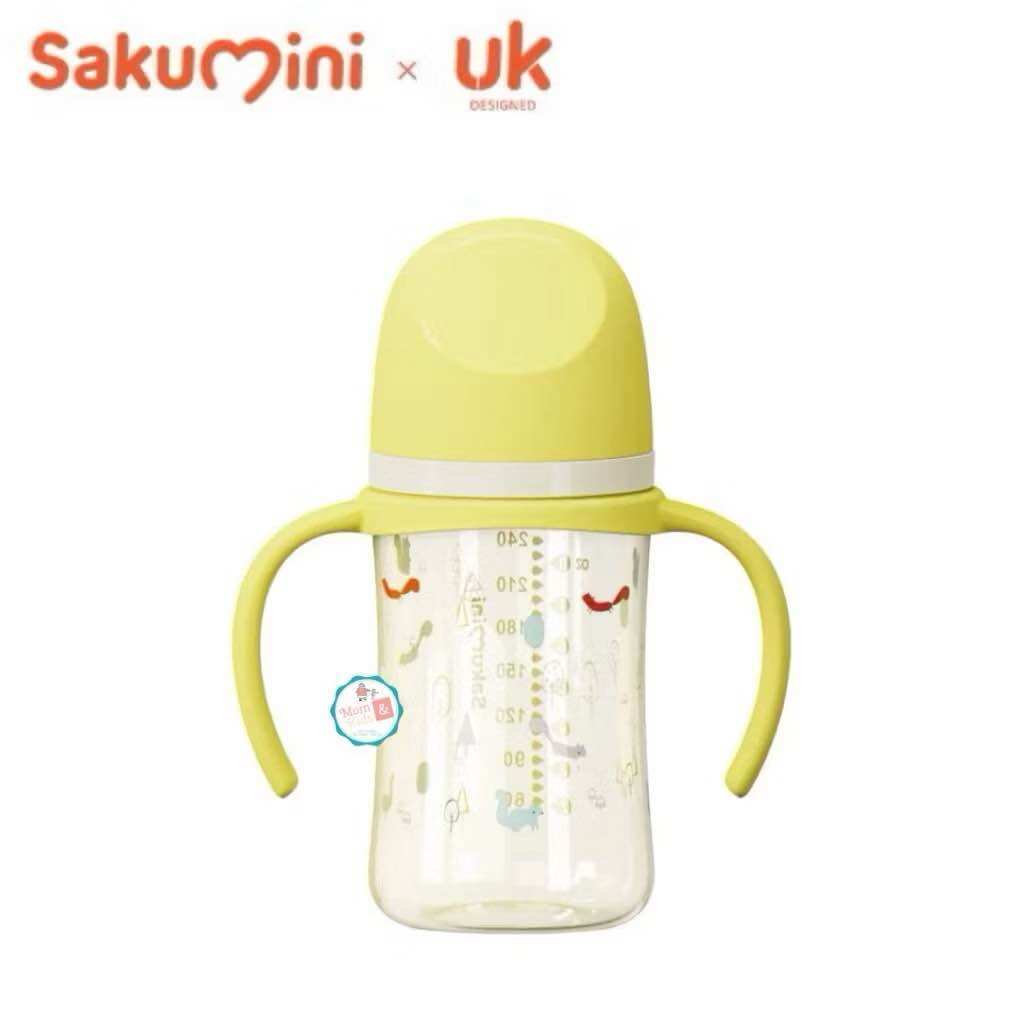 SAKUMINI Baby Natural Milk Feeding Bottle PPSU 90ml 160ml 240ml | Botol Susu Bayi Newborn