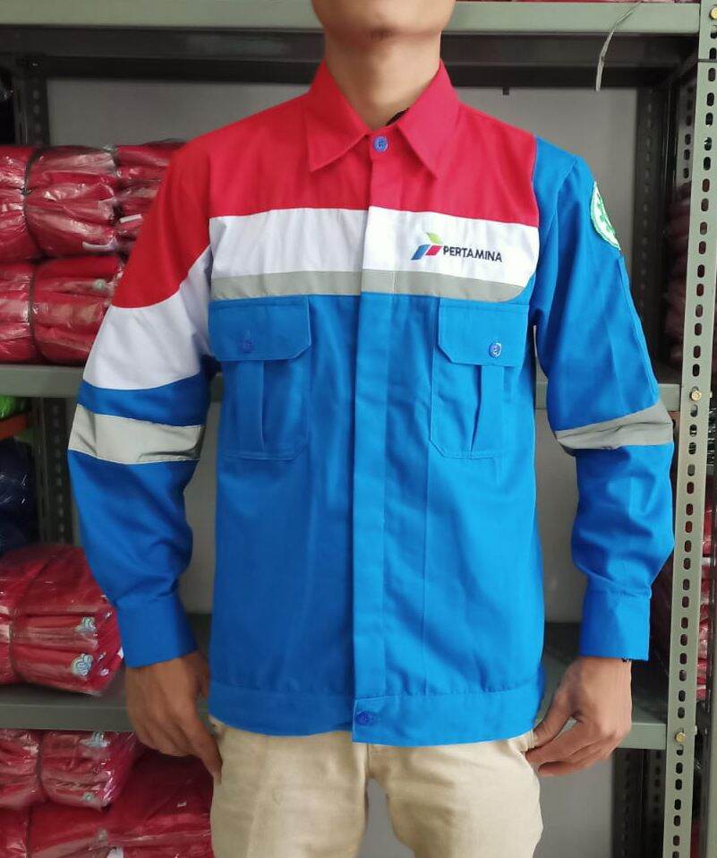 WA: 0813-2208-1199 Jual Konveksi Baju Kemeja Seragam Pertamina Baju