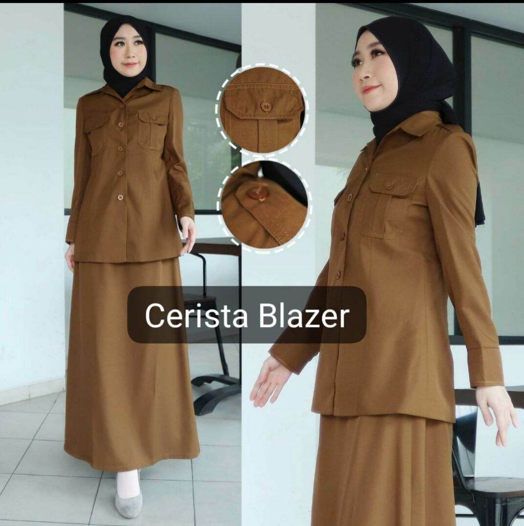 SERAGAM PEMDA TUA MODEL PANGKAT || BAJU DINAS KHAKI TUA || STELAN GURU ...
