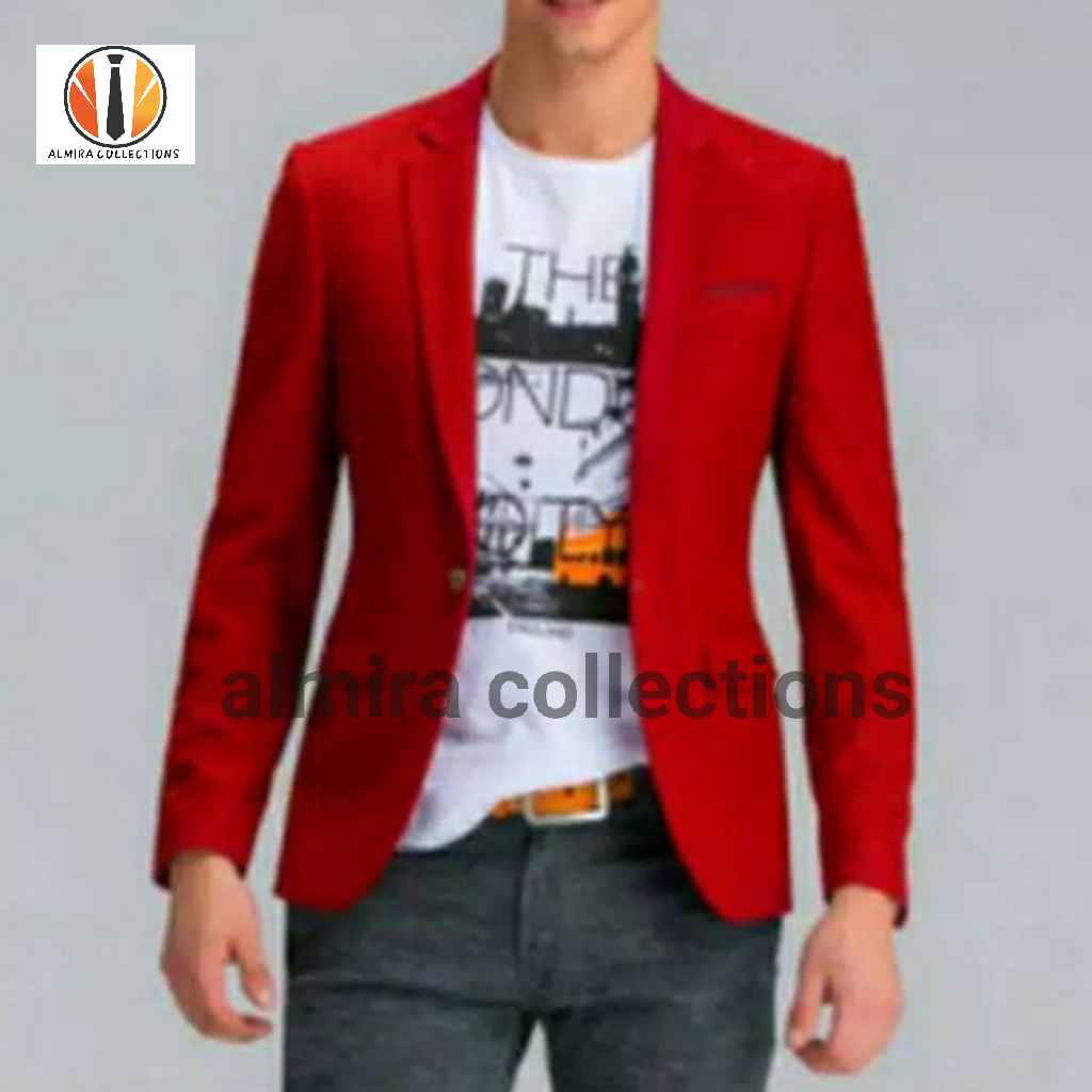 Jas And Blazer Merah Jas Pria Jas Nikahan Jas Wisuda Jas Formal