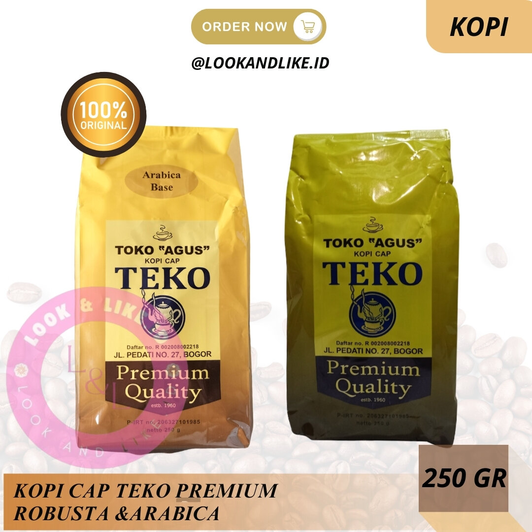 Economical Package for Premium Arabica or Robusta Cap Teko Coffee, Contains 250 Grams of Legendary Cof…