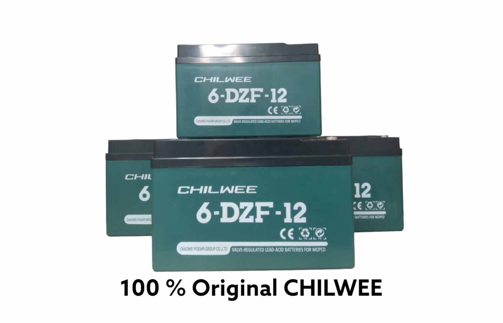 Aki Kering Battery Selis E-bike Sepeda Listrik Universal 12V 12AH Paket 4Biji Original Chilwee 6-DZF-12 Harga 1,195,000 rupiah*Gratis Ongkir